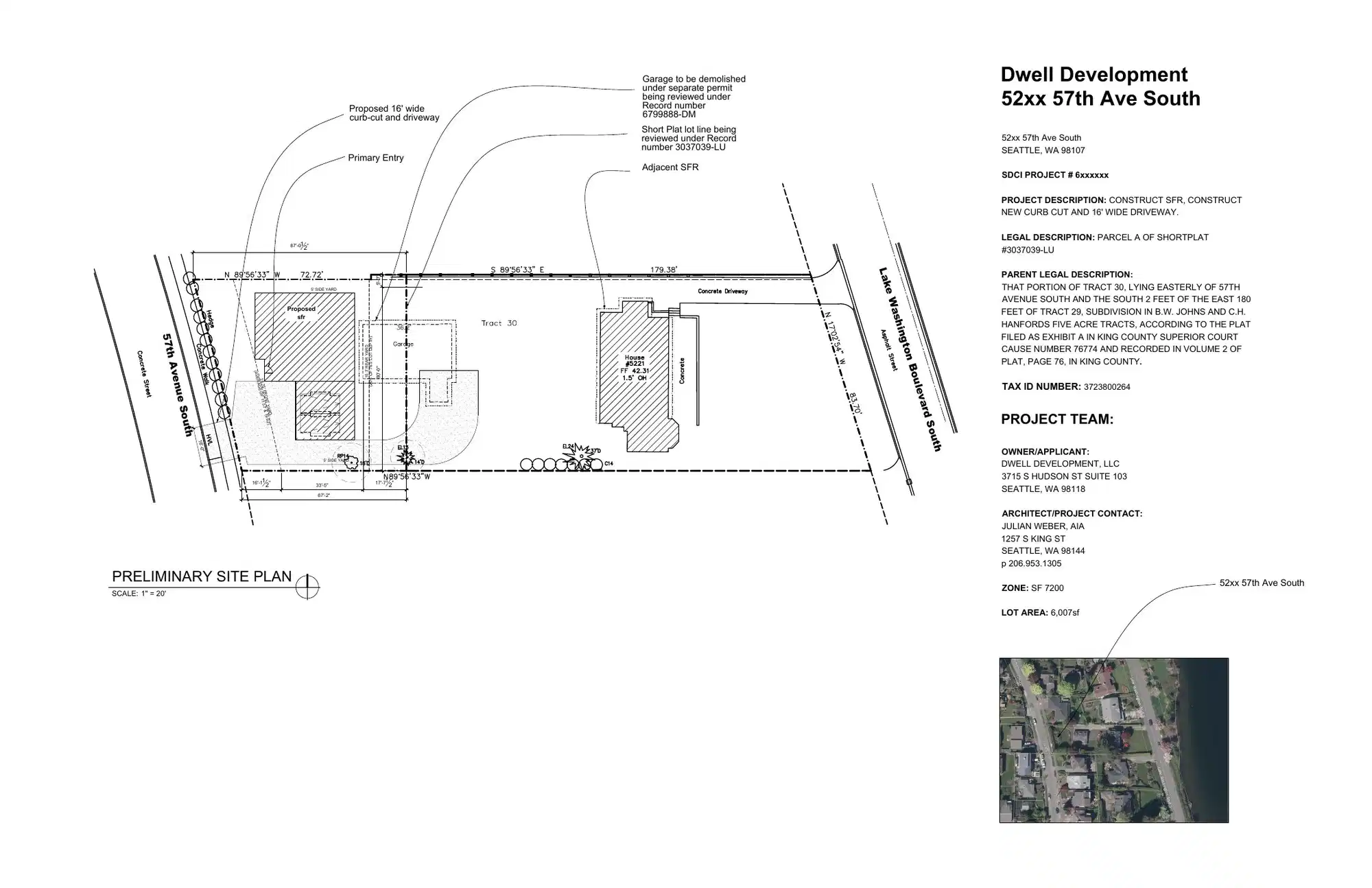 Site plan for 5220 57th Ave S