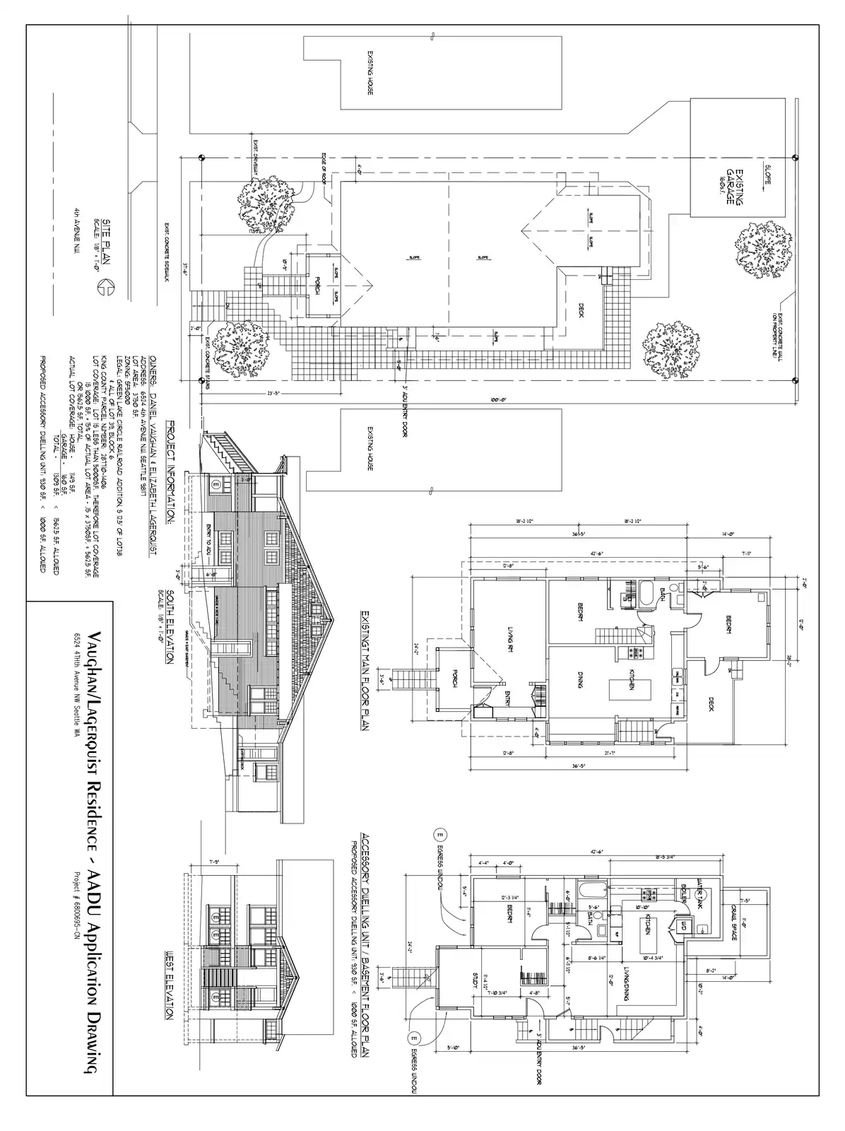 Site plan for 6524 4th Ave NW