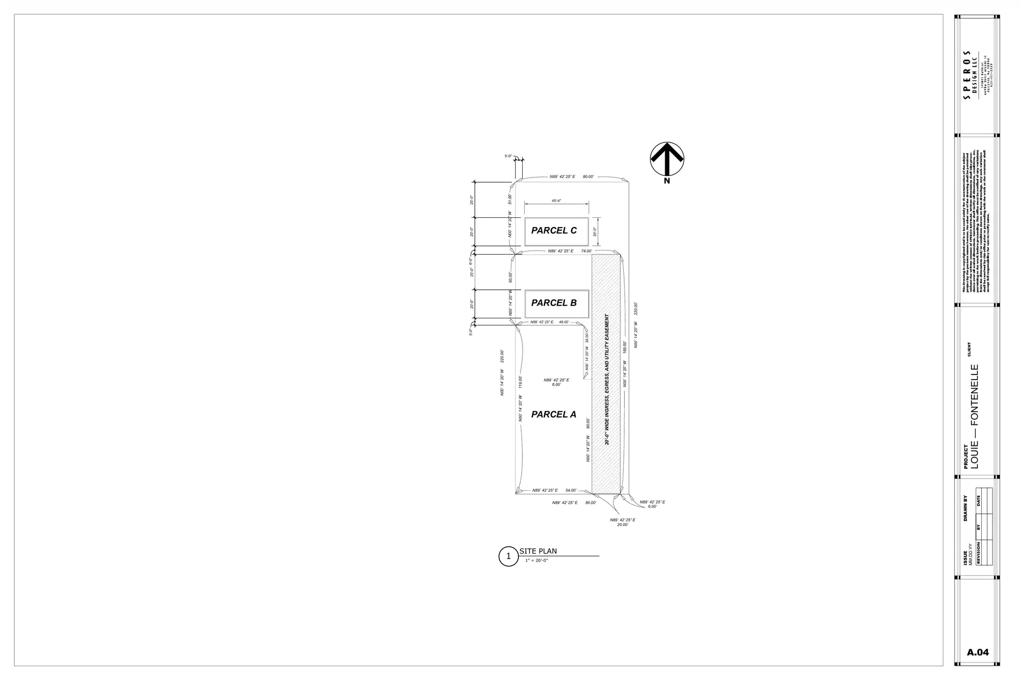 Site plan for 4610 S Fontanelle St