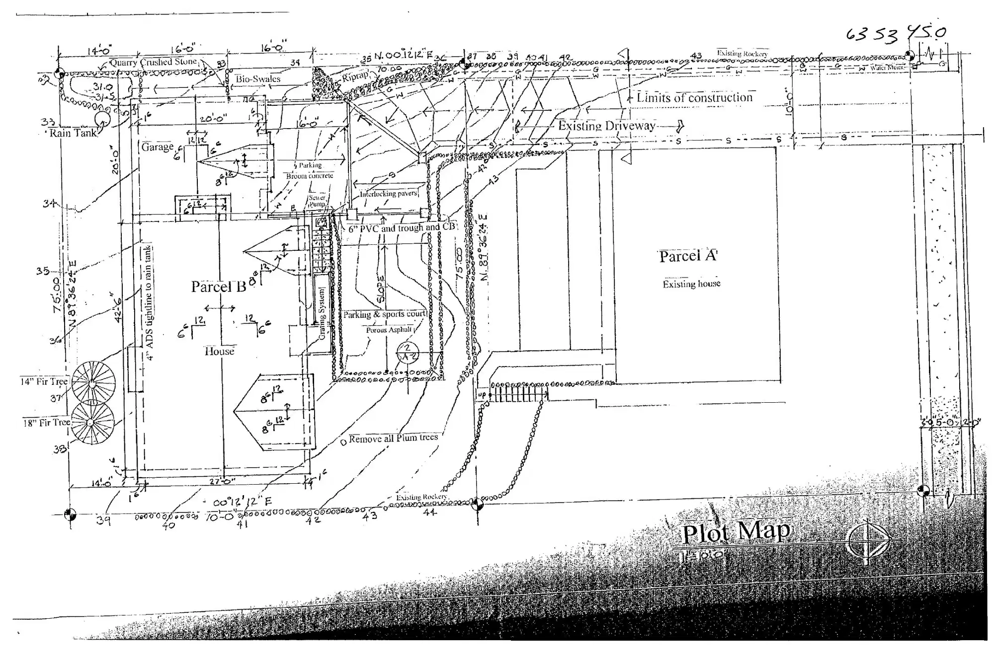 Site plan for 4837 S Holly St