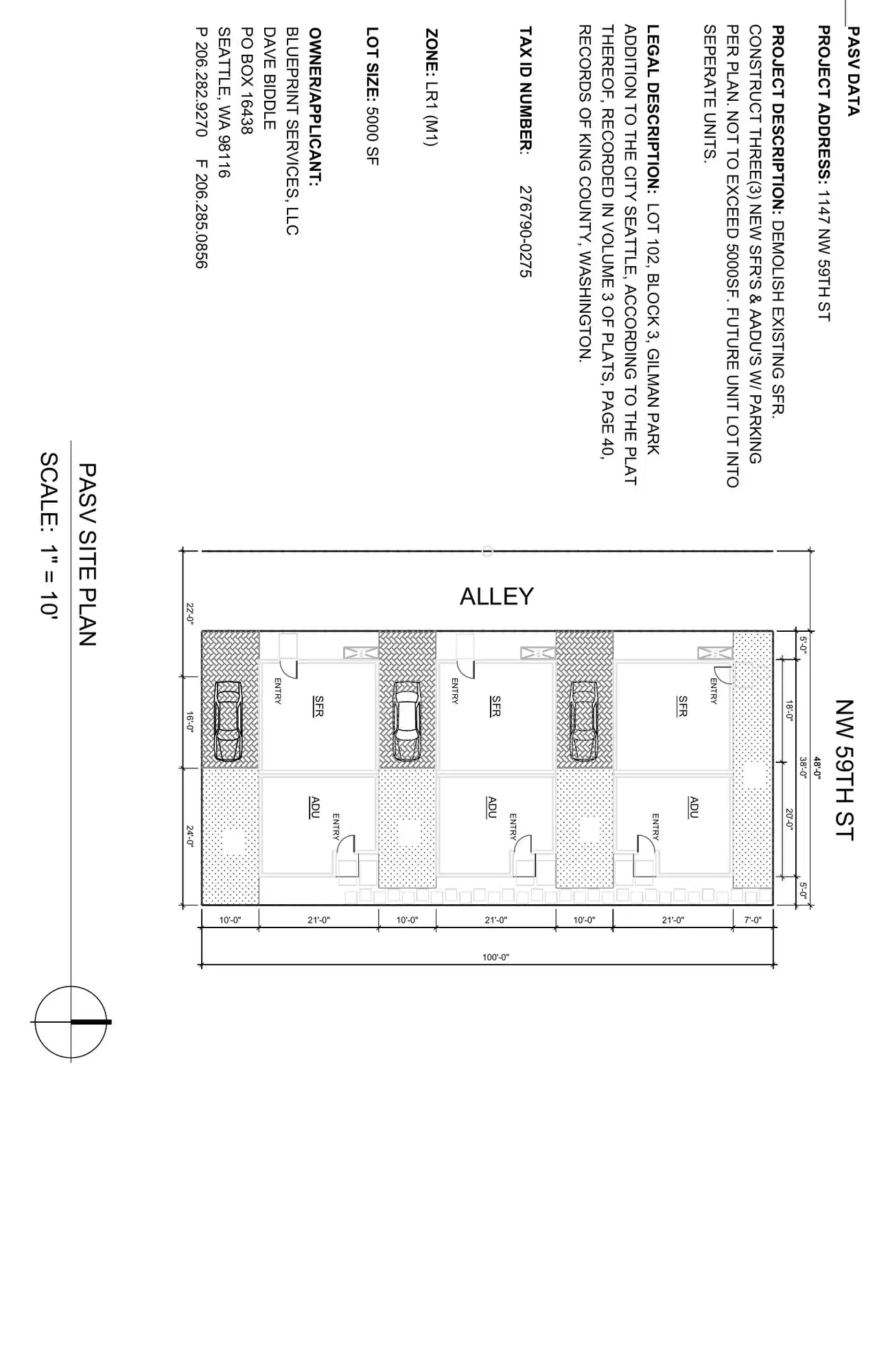 Site plan for 1151 NW 59th St