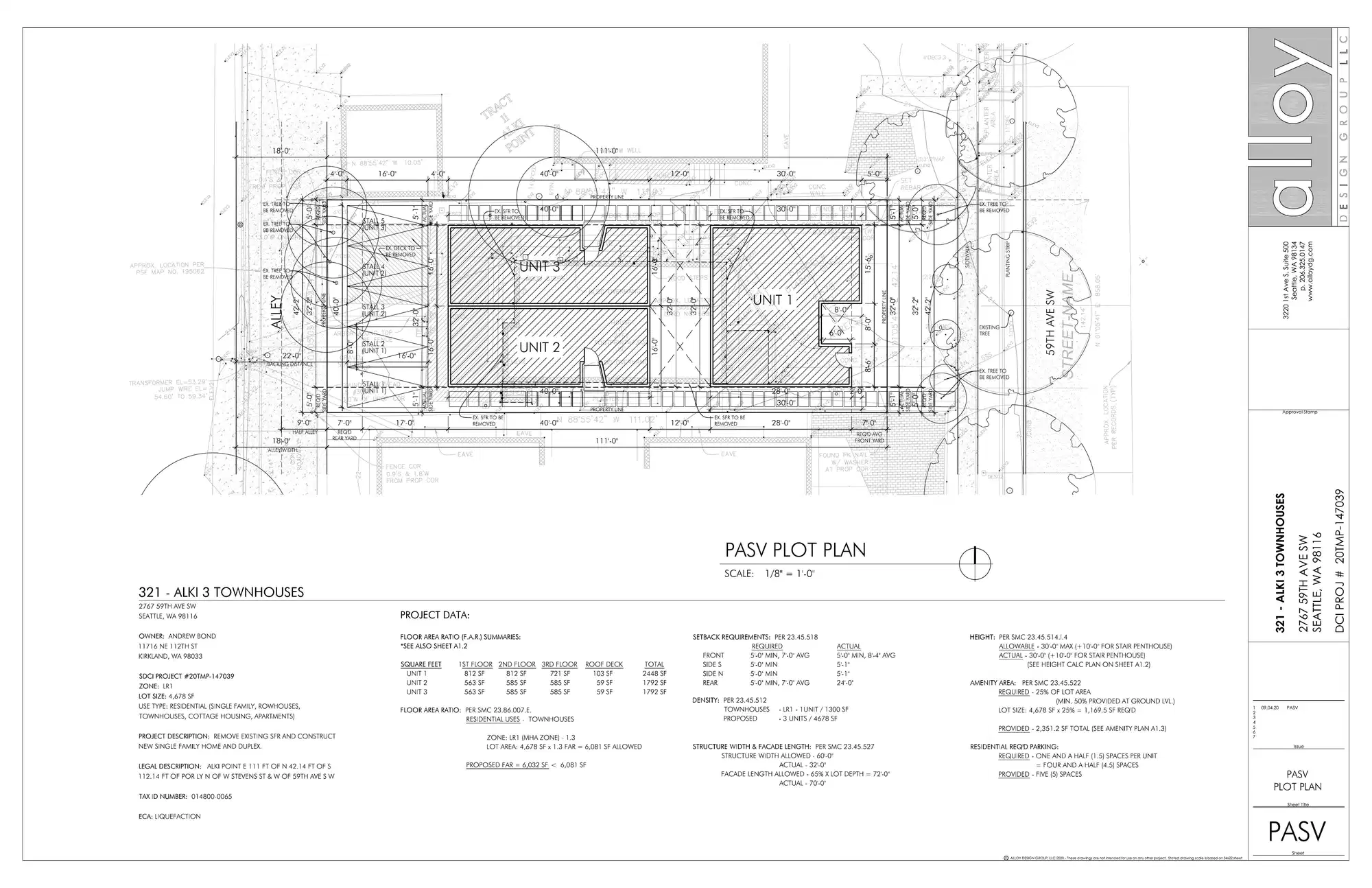 Site plan for 2769 59th Ave SW