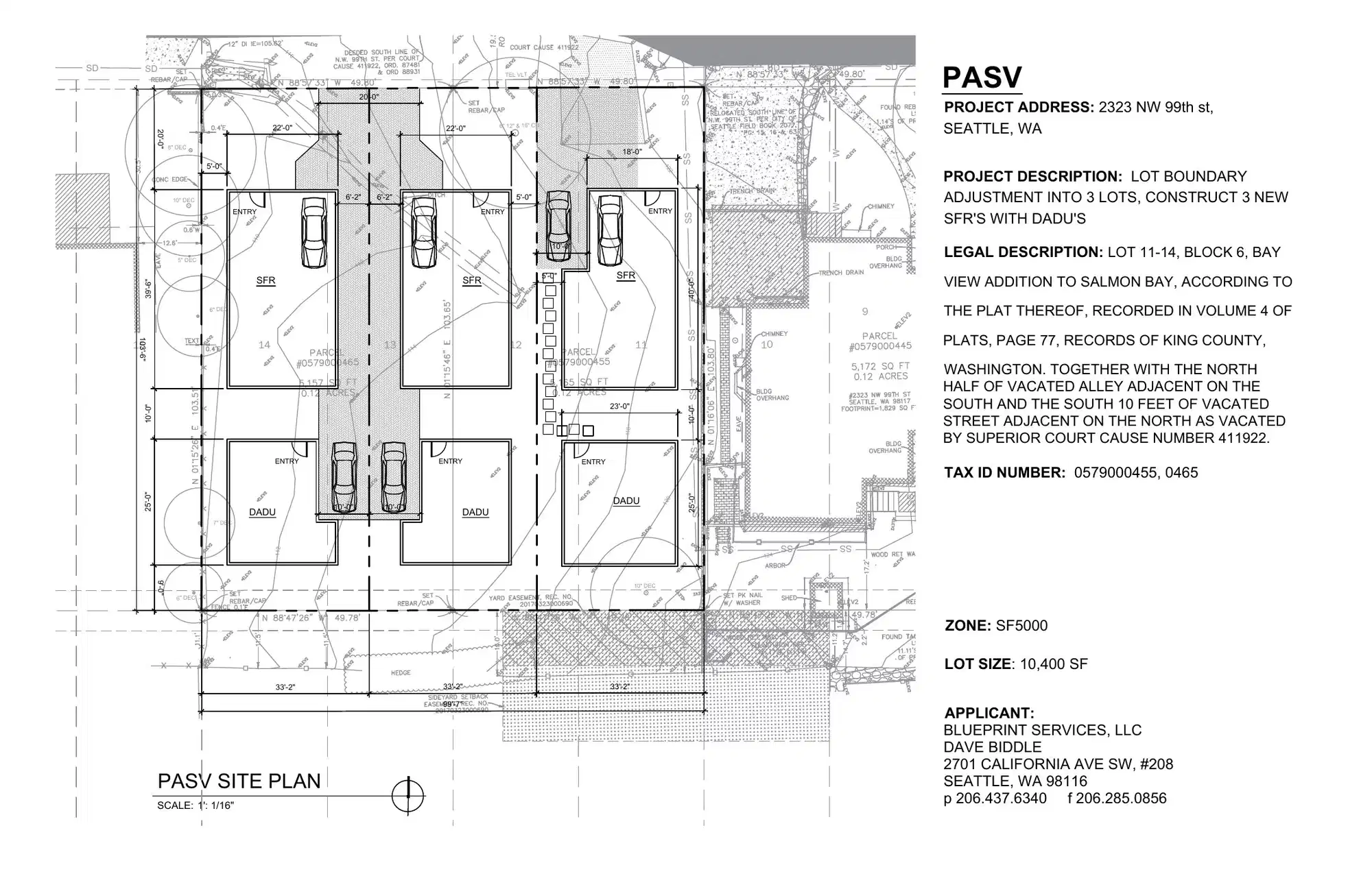 Site plan for 2331 NW 99th St