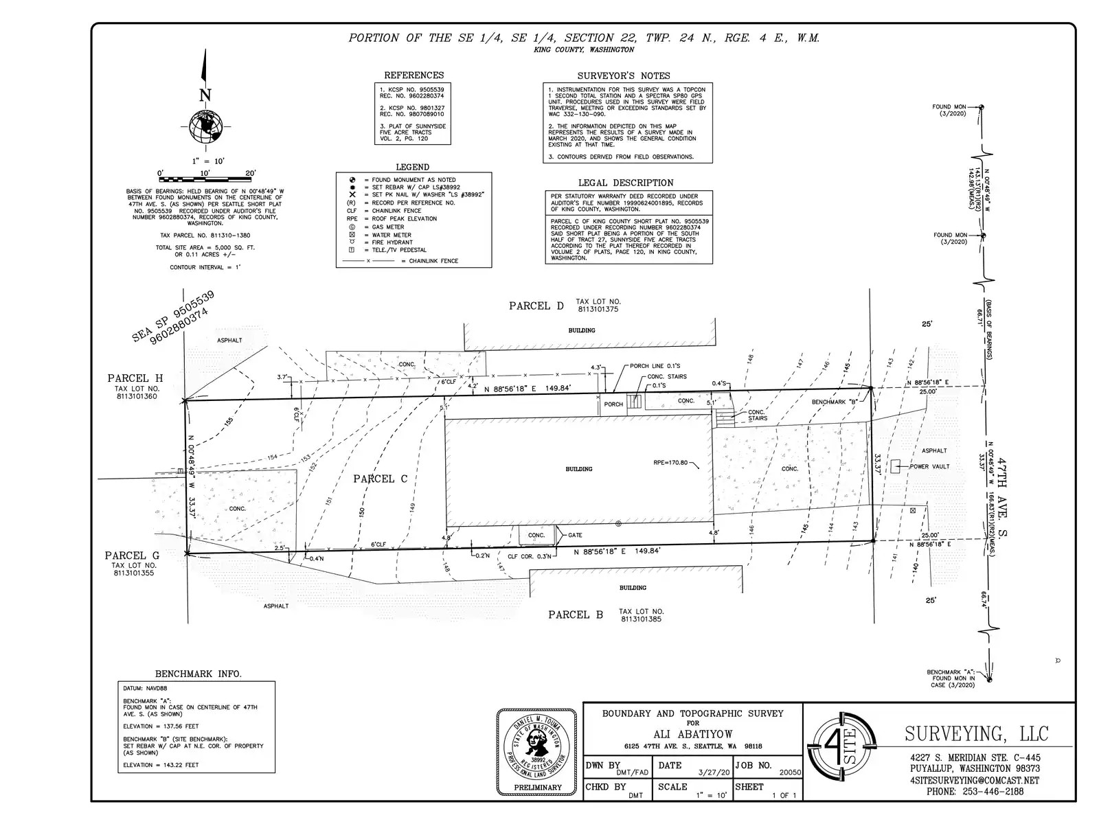 Site plan for 6125 47th Ave S