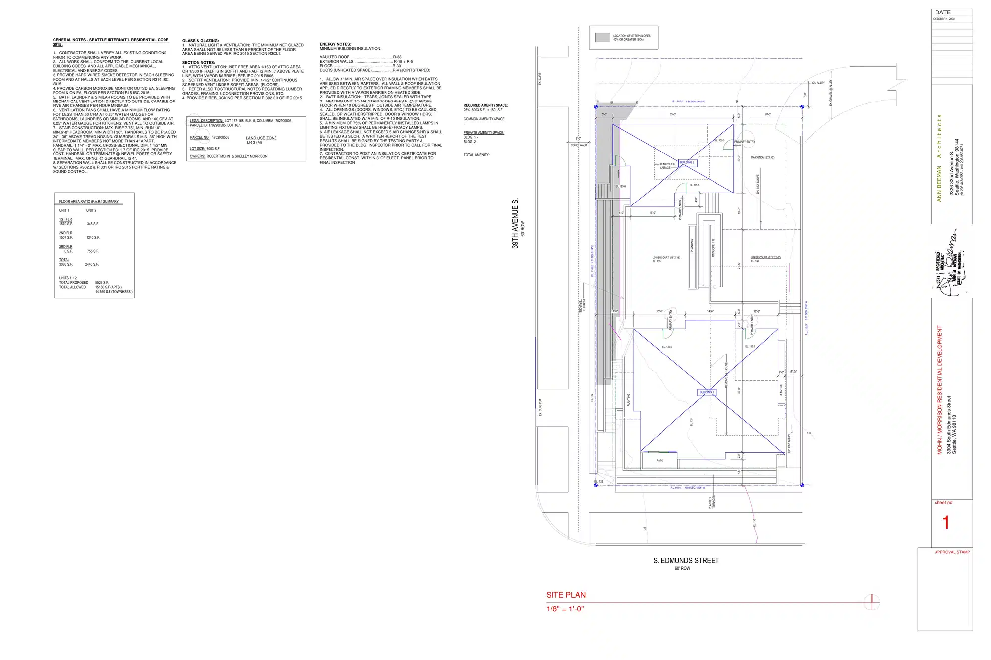 Site plan for 3904 S Edmunds St