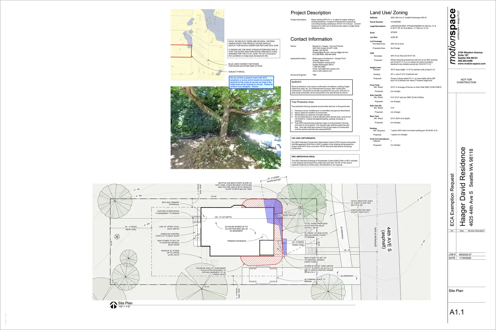 Site plan for 4625 44th Ave S