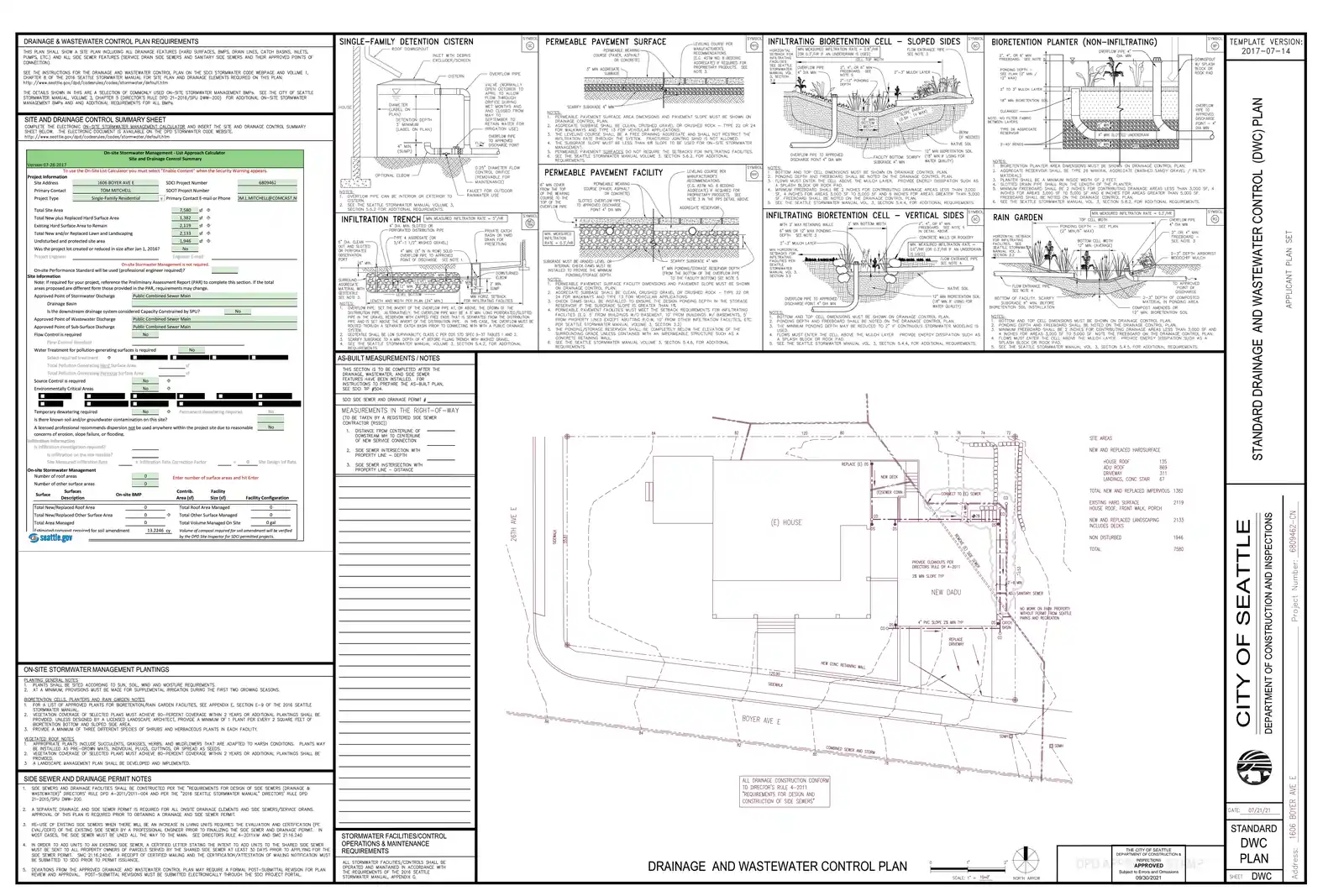 Site plan for 1606 Boyer Ave E