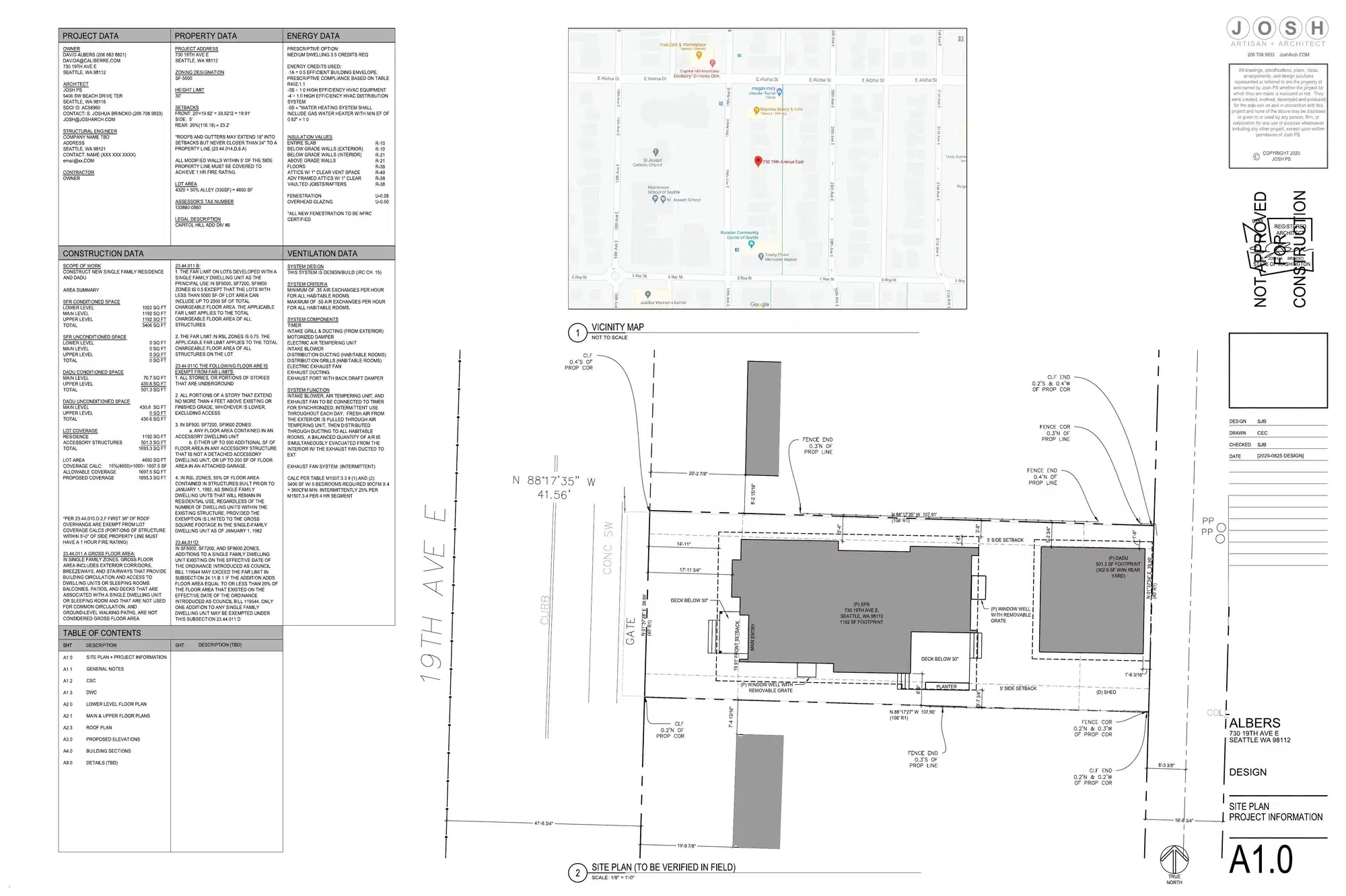 Site plan for 730 19th Ave E