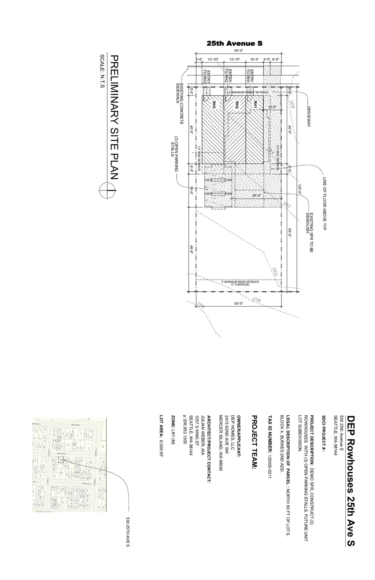 Site plan for 530 25th Ave S