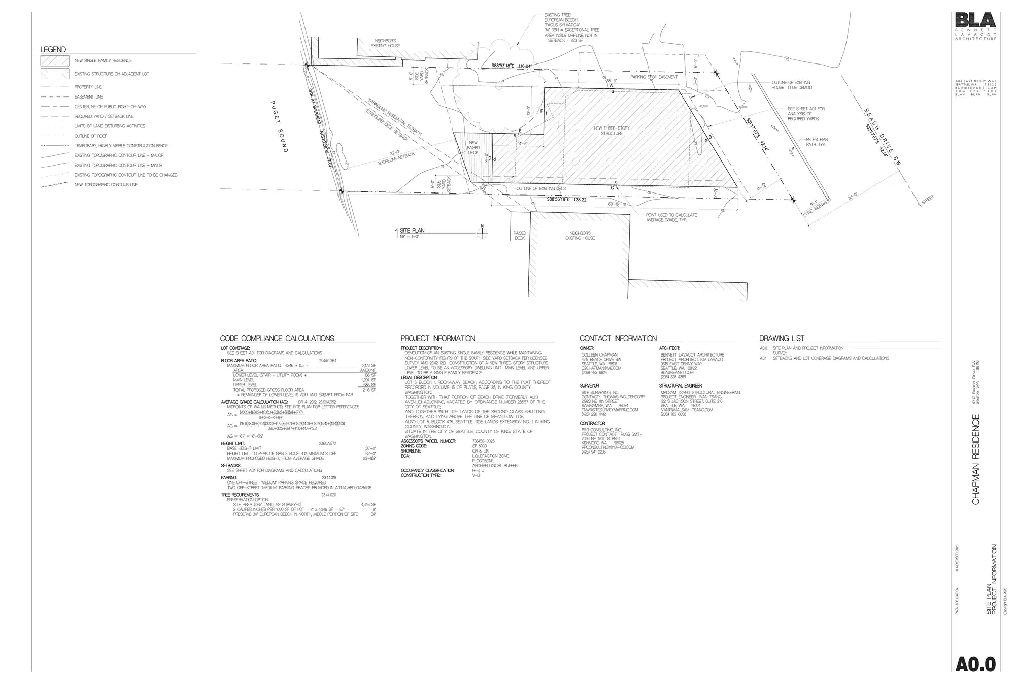Site plan for 4717 Beach Dr SW
