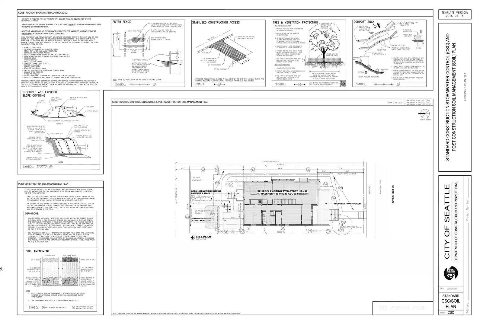 Site plan for 1320 NE 62nd St