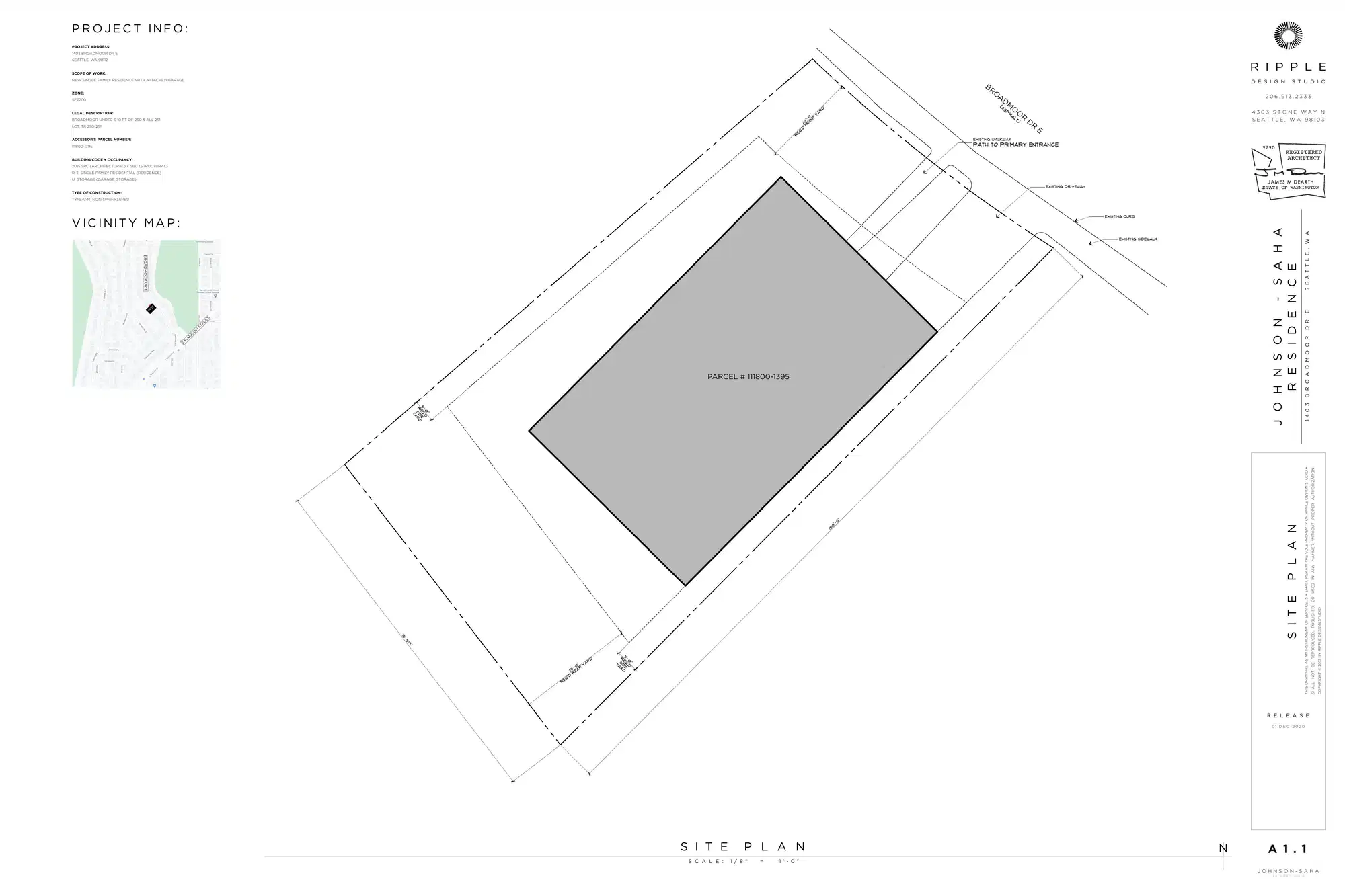 Site plan for 1403 Broadmoor Dr E