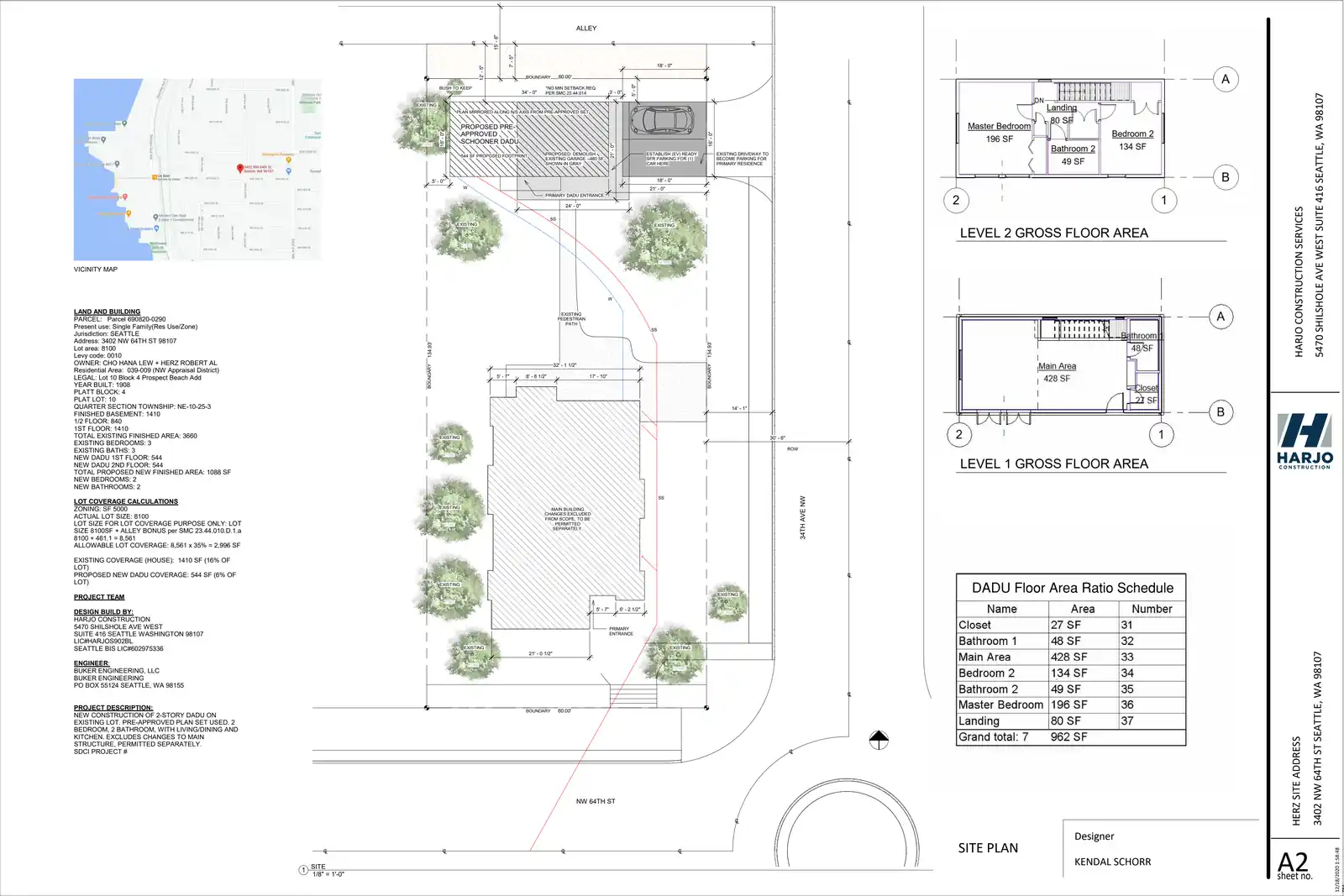 Site plan for 3402 NW 64th St