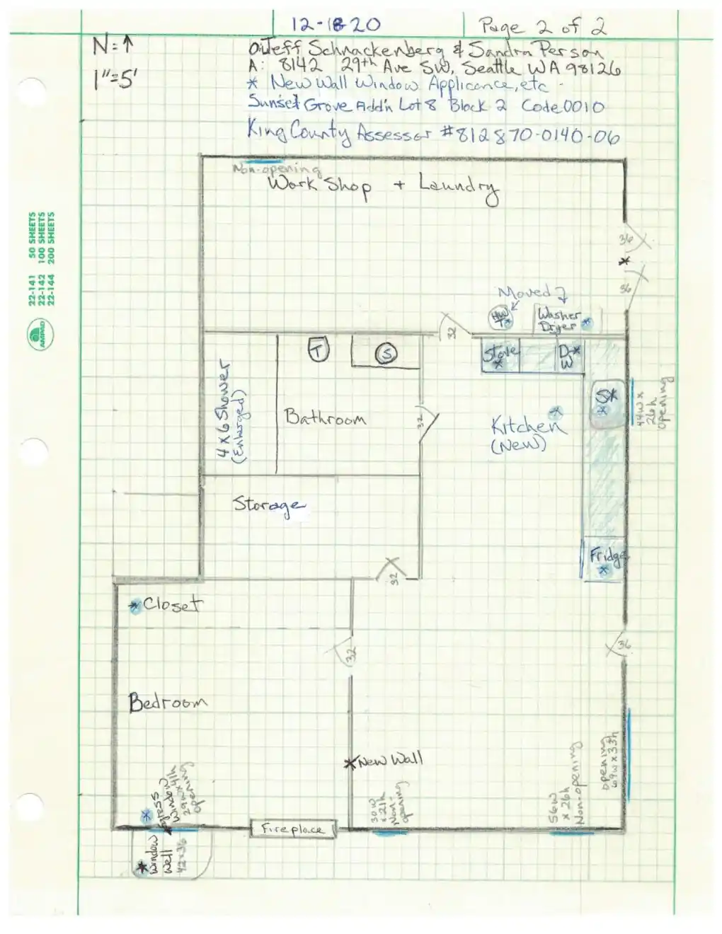 Site plan for 8142 29th Ave SW