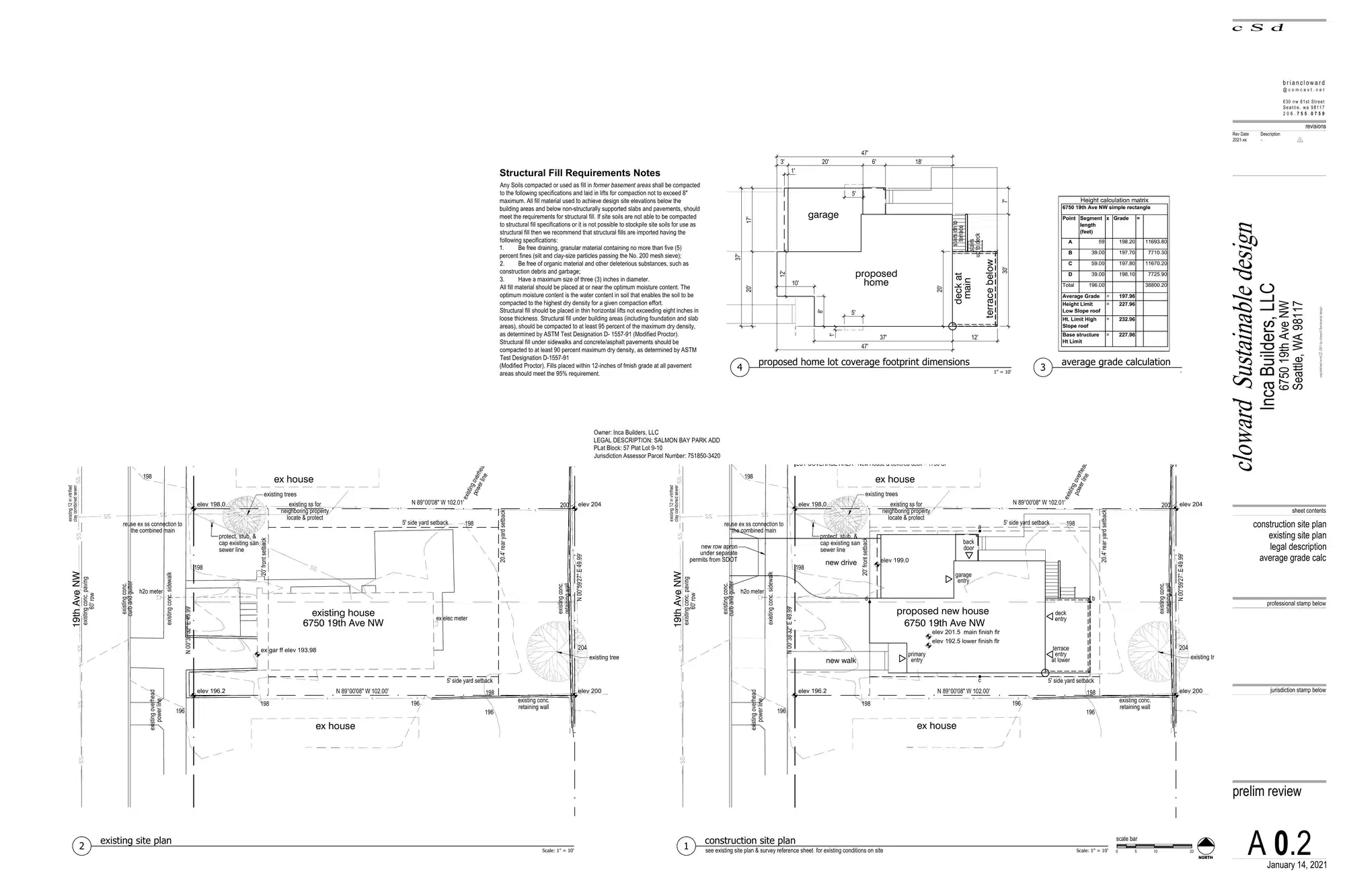Site plan for 6750 19th Ave NW