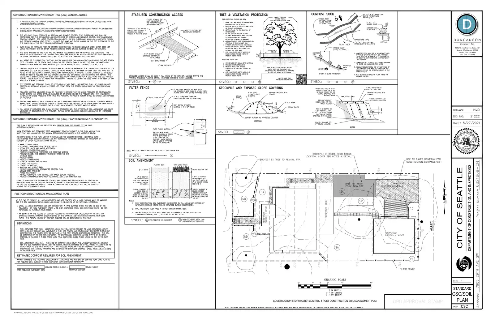 Site plan for 7908 29th Ave SW