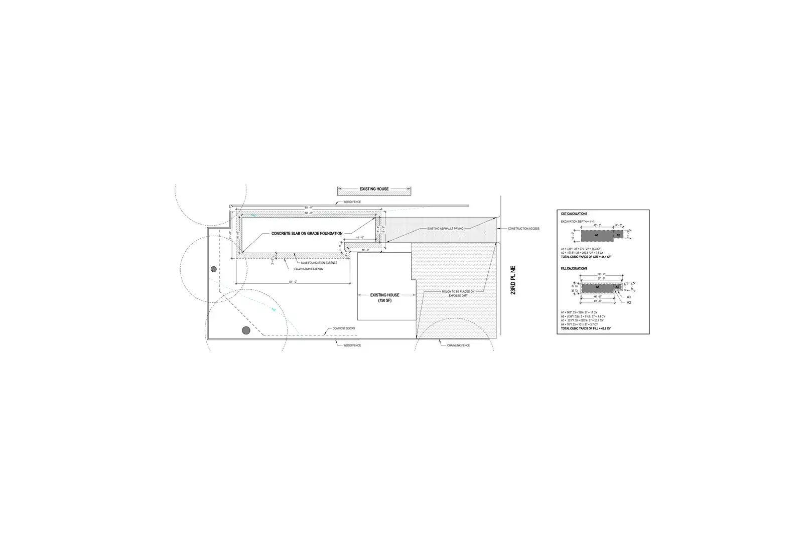 Site plan for 14087 23rd Pl NE