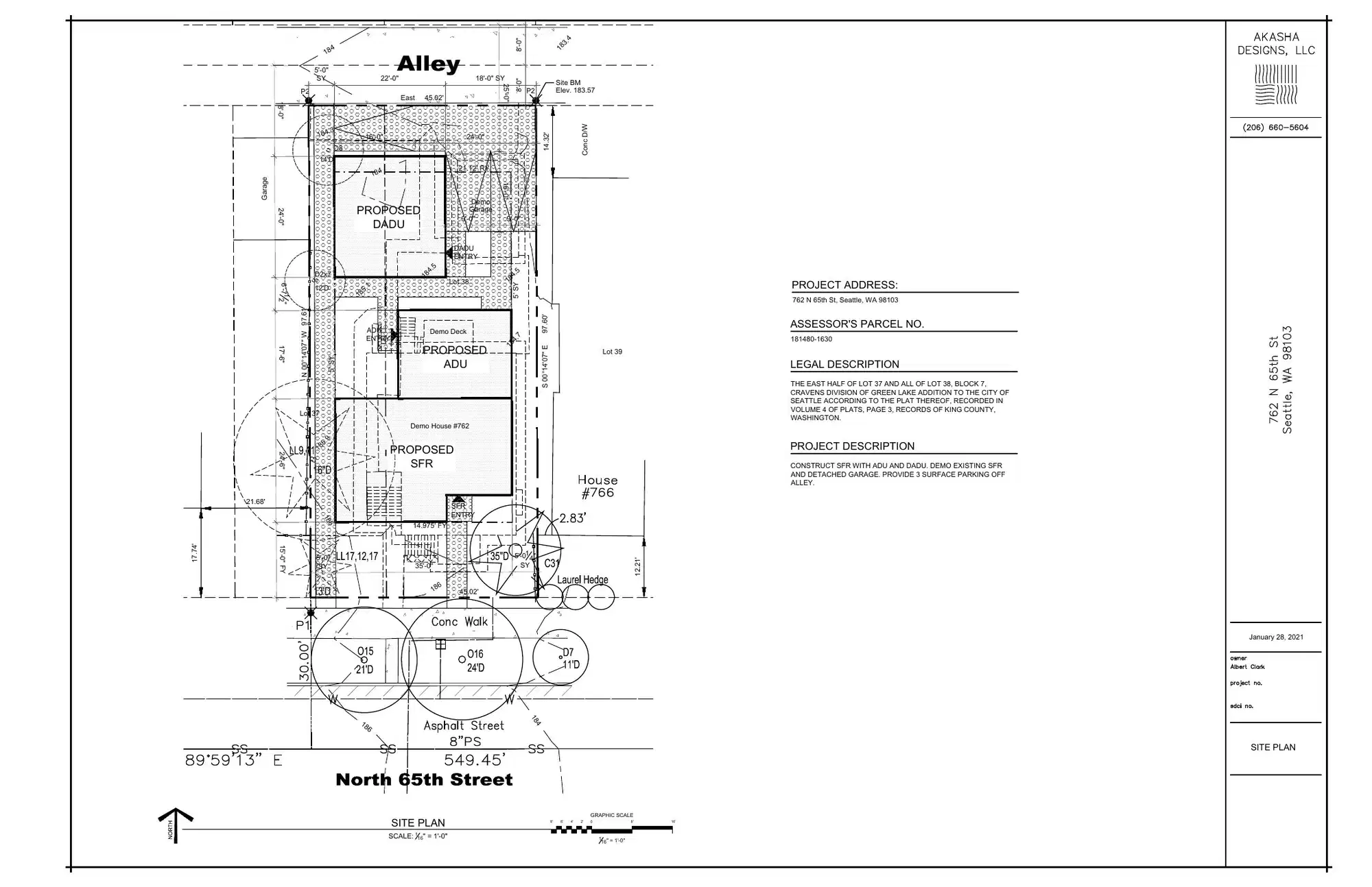 Site plan for 762 N 65th St