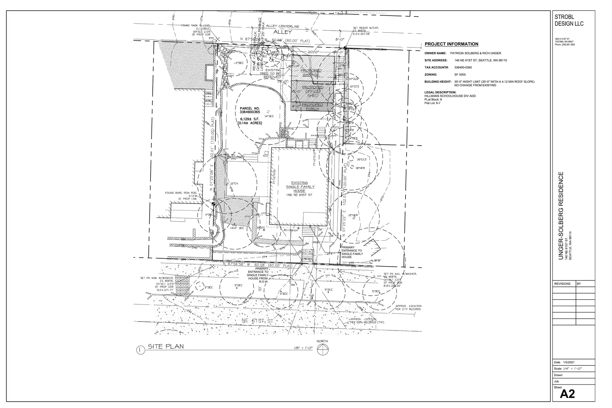 Site plan for 144 NE 61st St