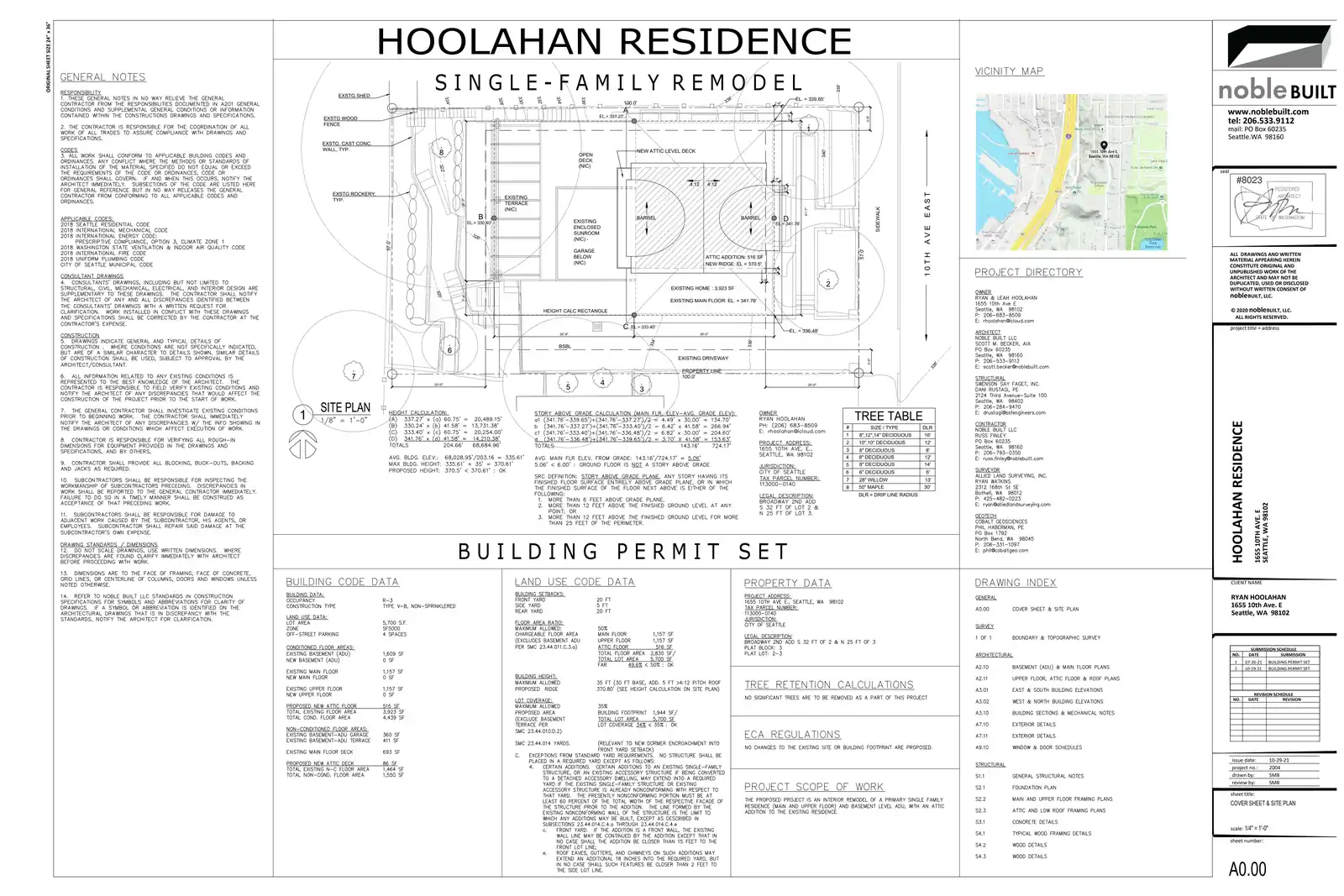 Site plan for 1655 10th Ave E