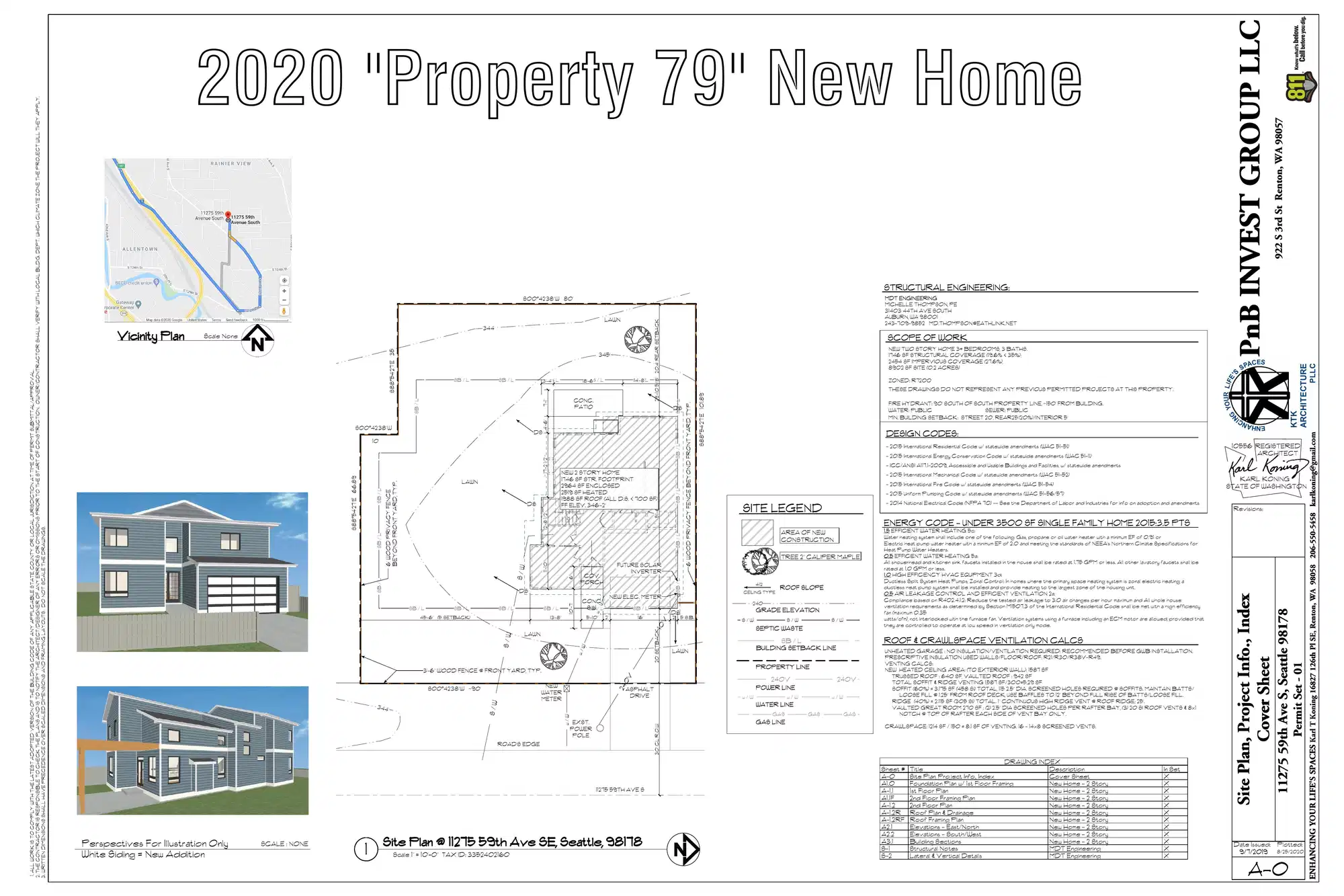 Site plan for 11279 59th Ave S