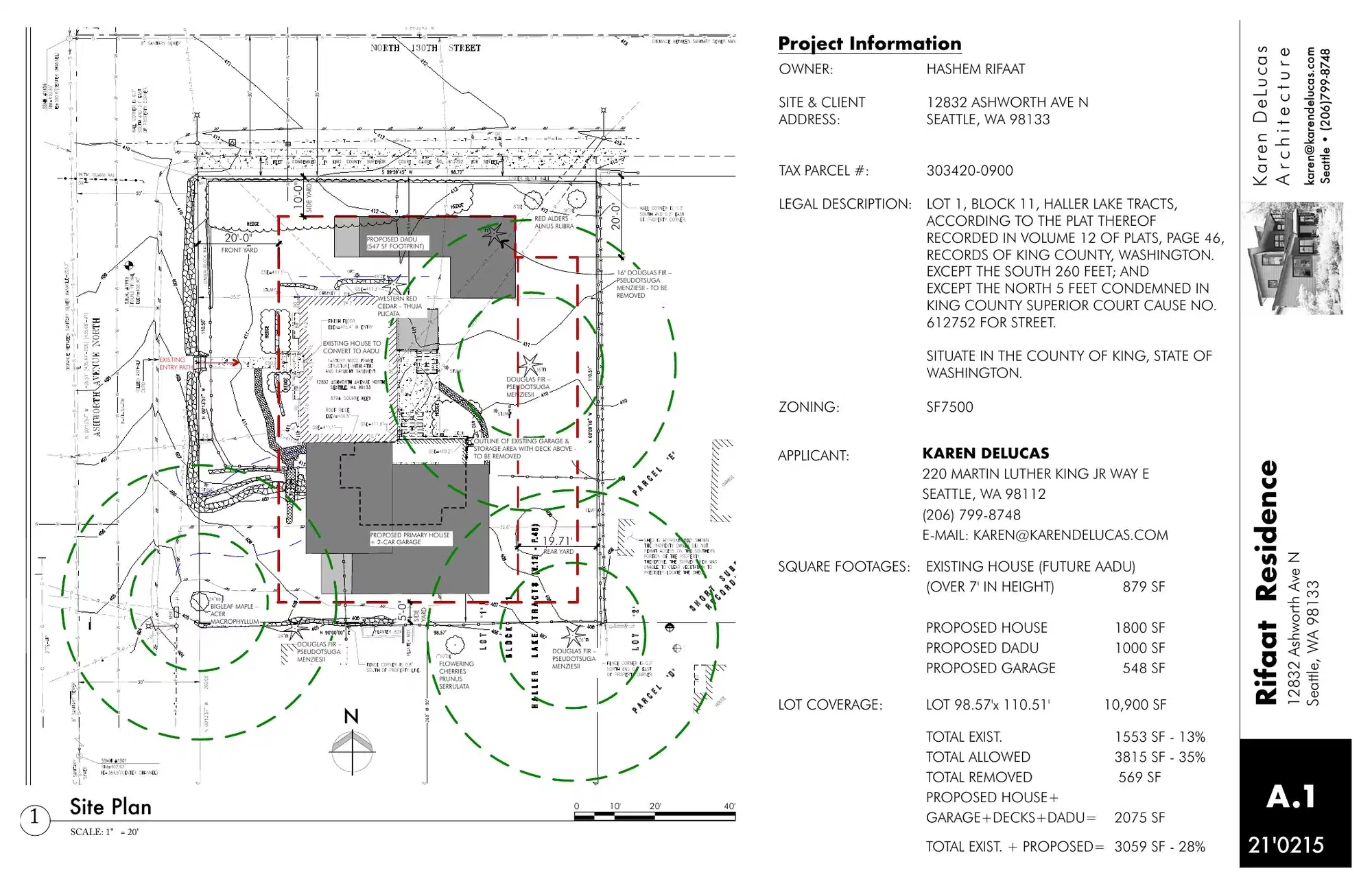 Site plan for 12832 Ashworth Ave N