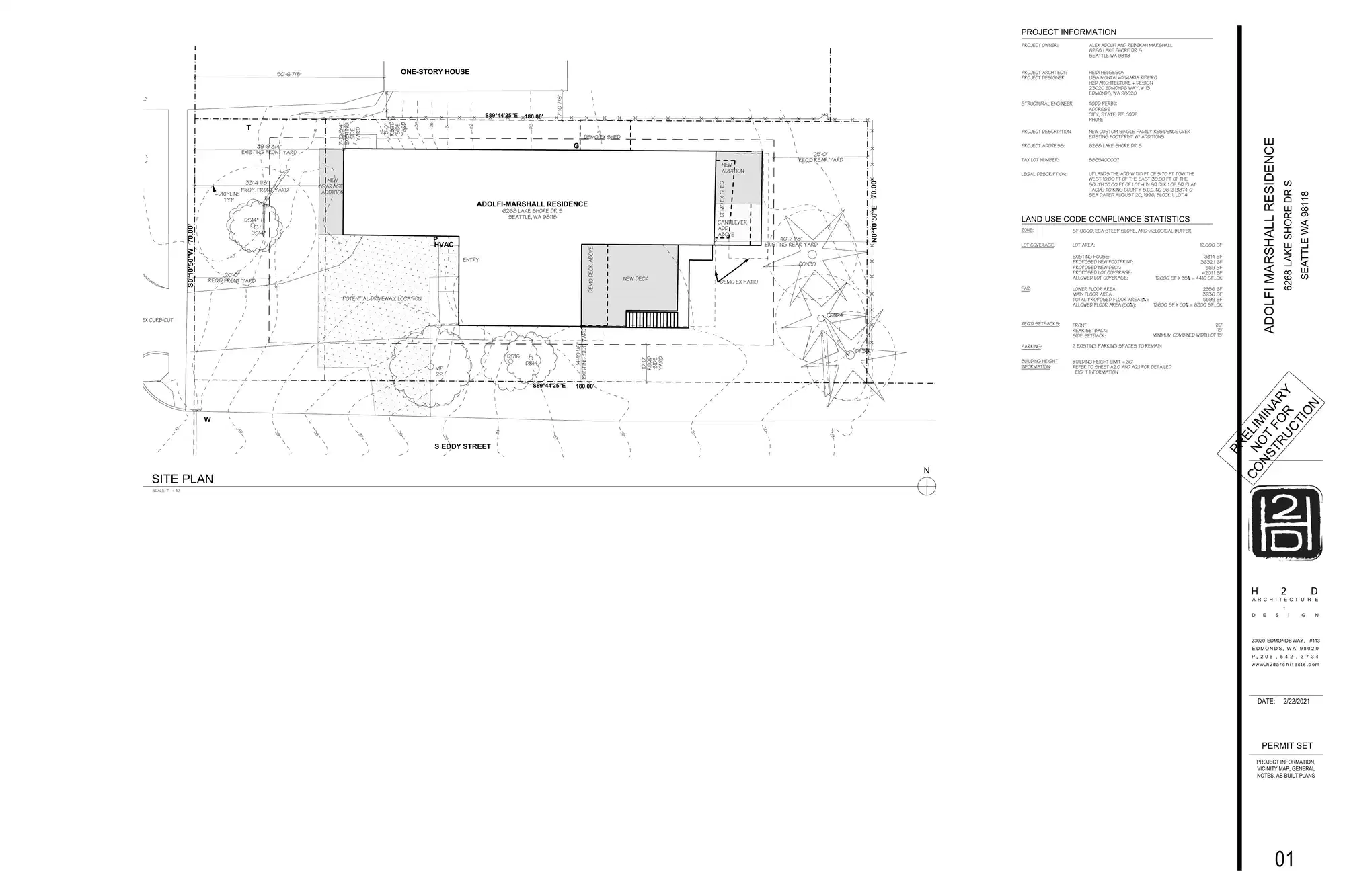 Site plan for 6268 Lake Shore Dr S