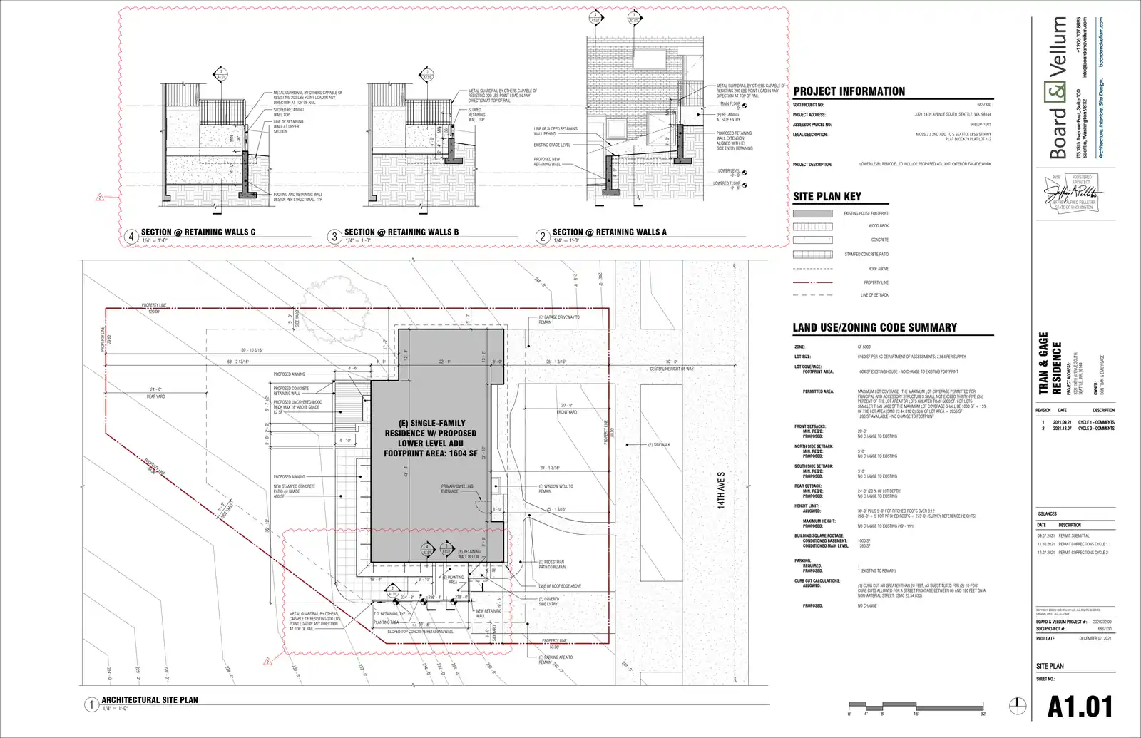 Site plan for 3321 14th Ave S