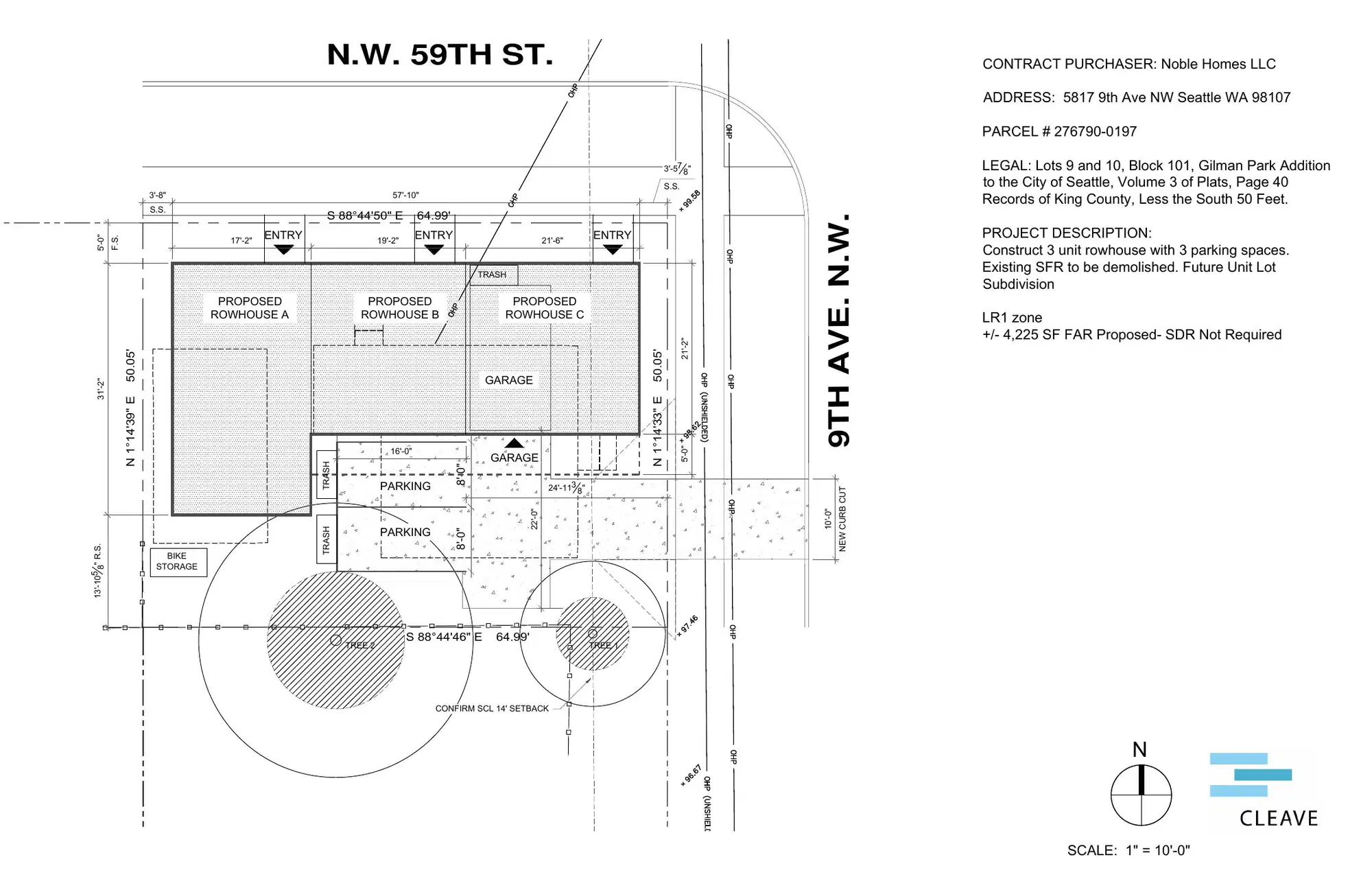 Site plan for 901 NW 59th St