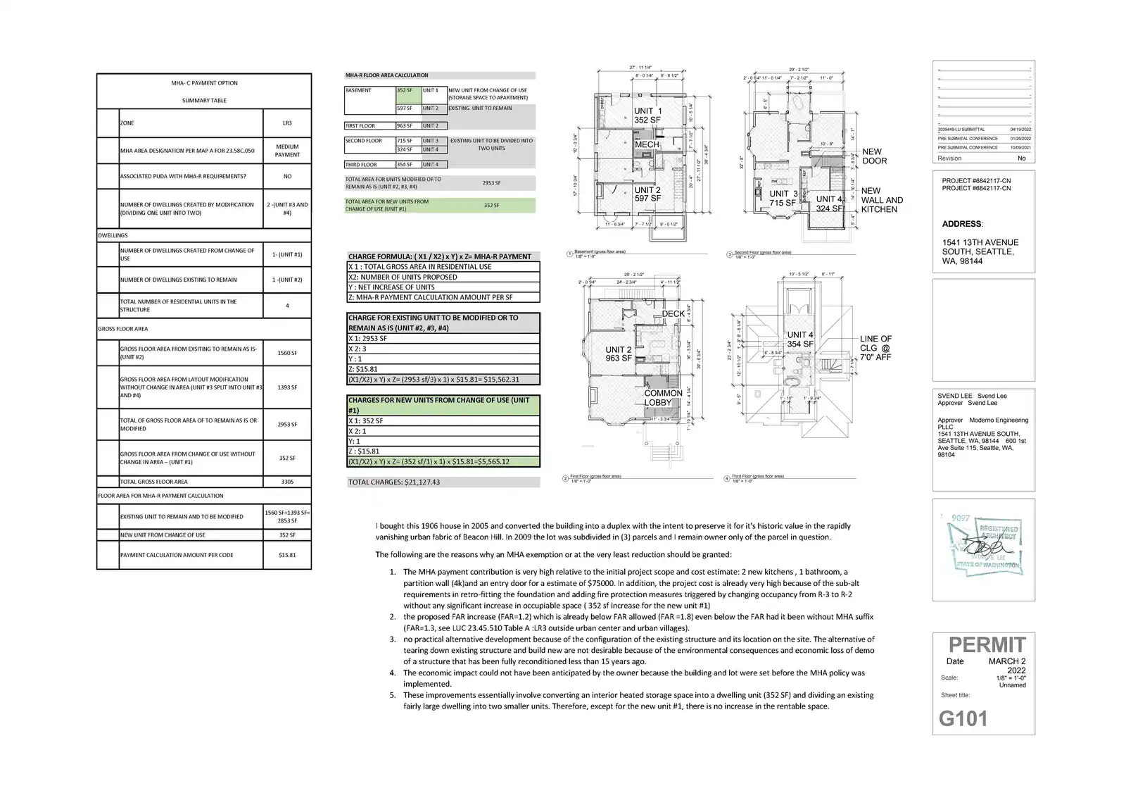 Site plan for 1541 13th Ave S