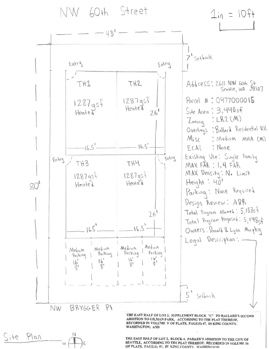 Site plan for 2611 NW 60th St