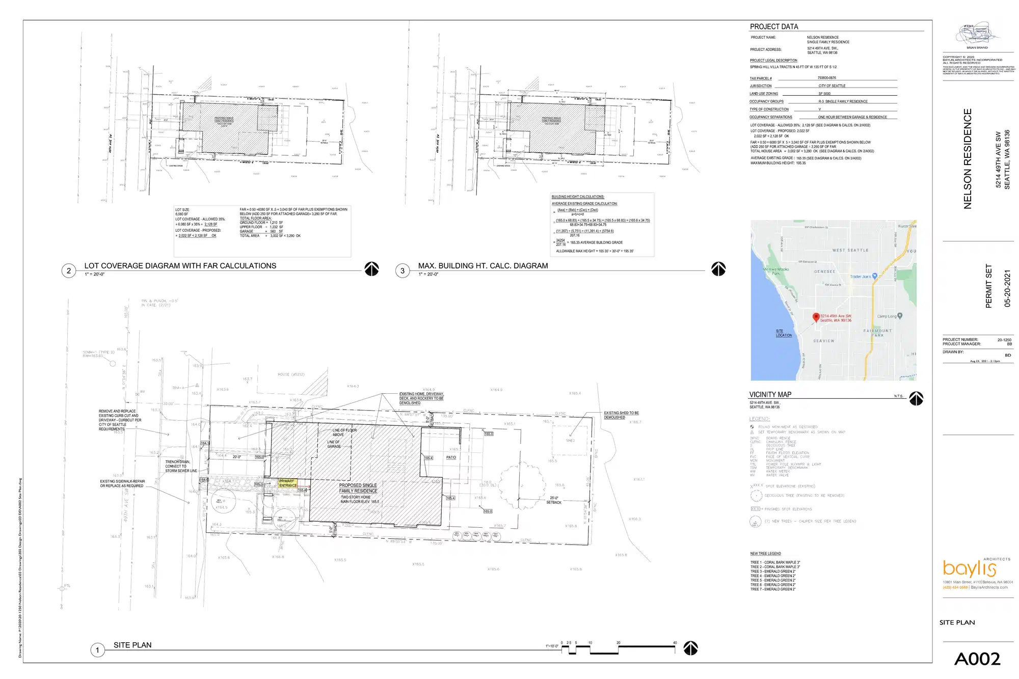 Site plan for 5214 49th Ave SW