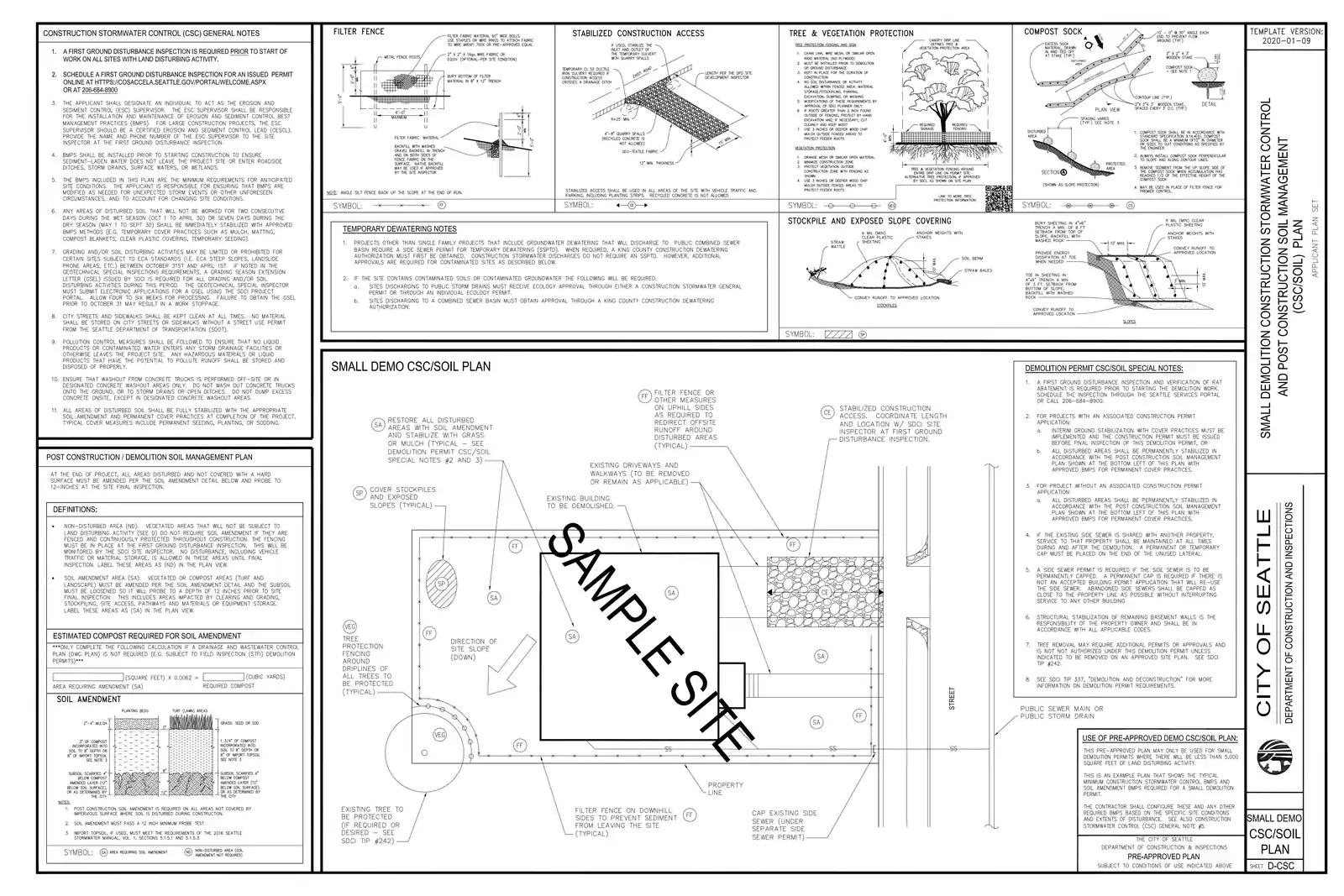 Site plan for 3211 S Norman St