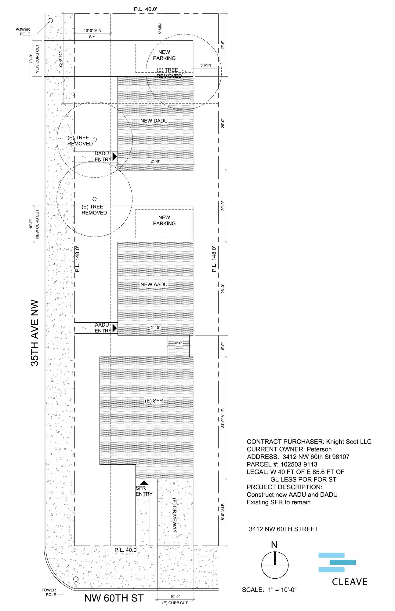 Site plan for 6014 35th Ave NW