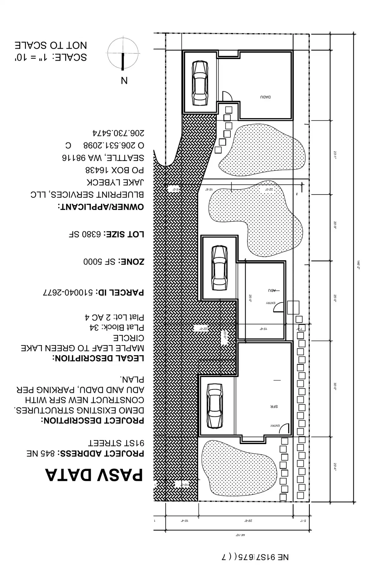 Site plan for 845 NE 91st St