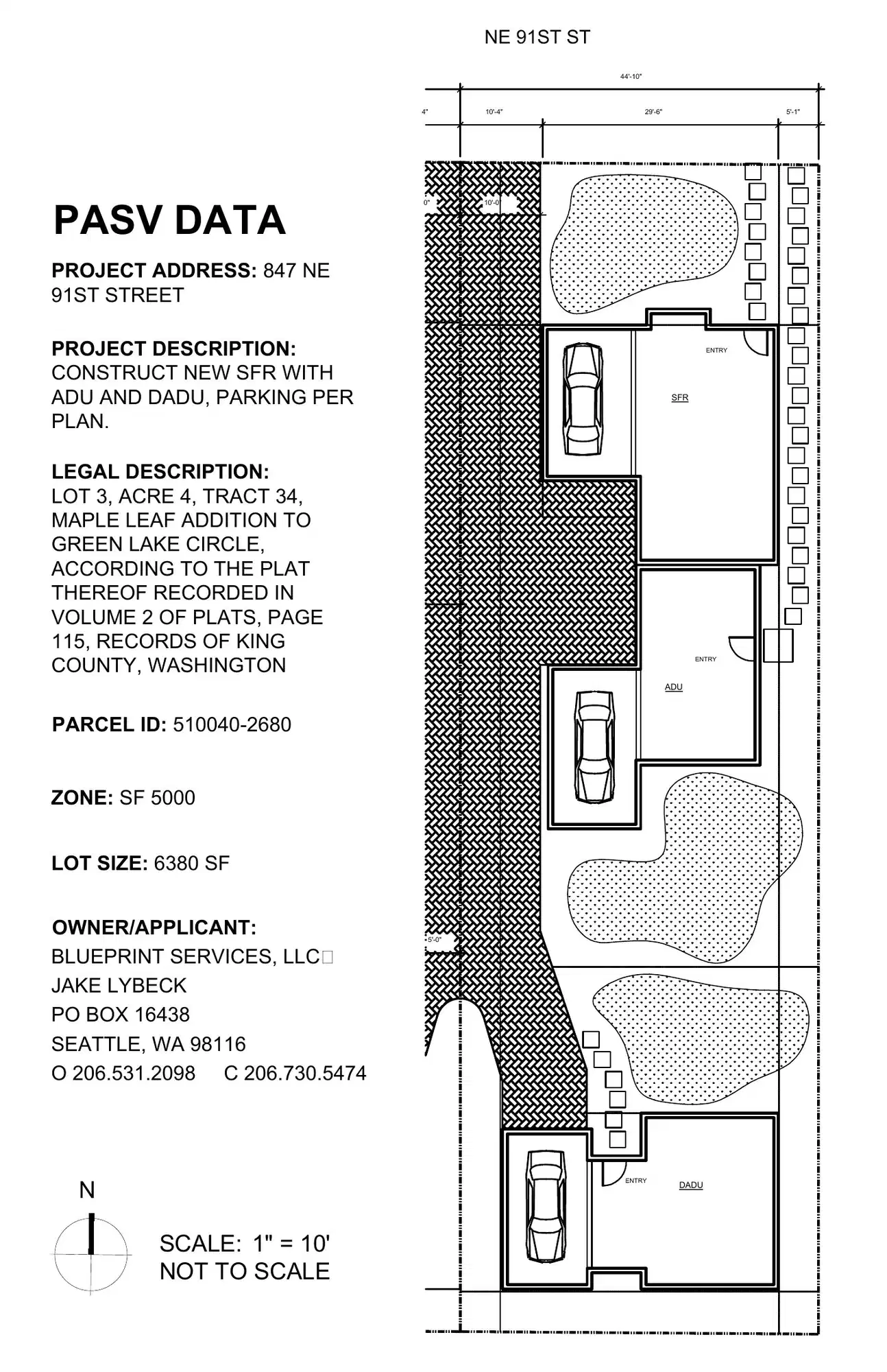Site plan for 851 NE 91st St