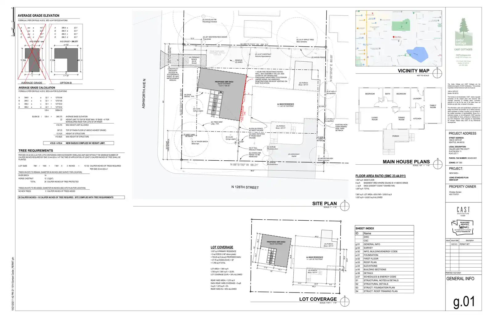 Site plan for 1502 N 128th St