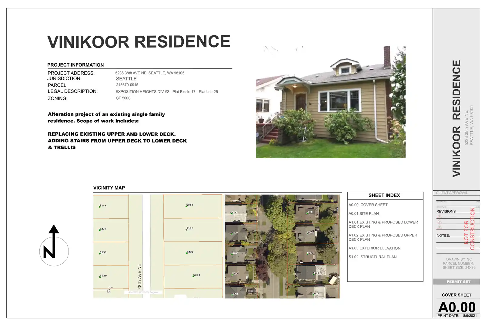 Site plan for 7113 32nd Ave SW