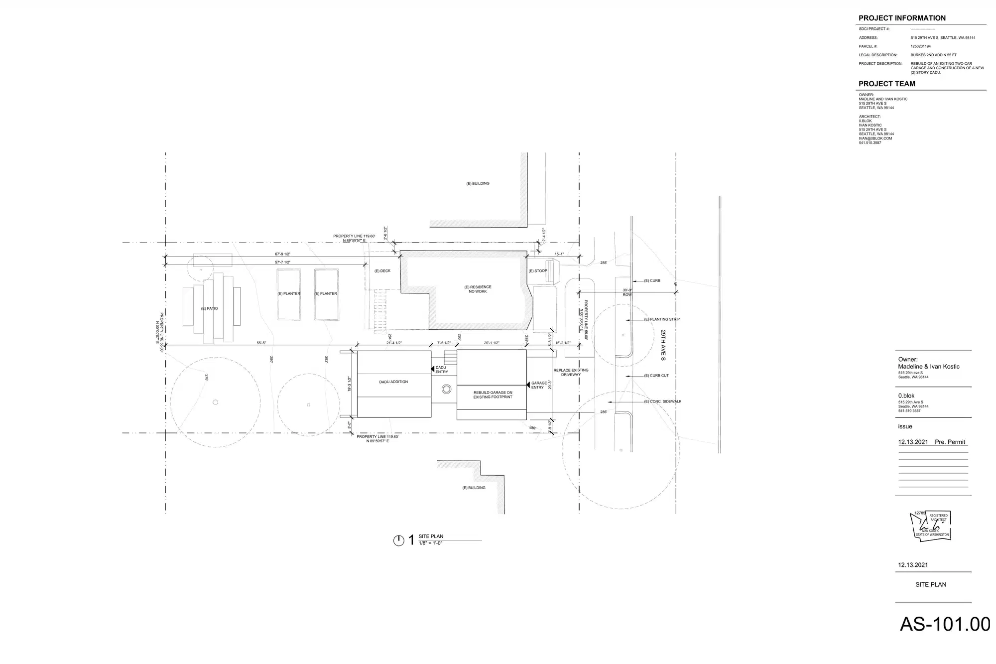 Site plan for 517 29th Ave S