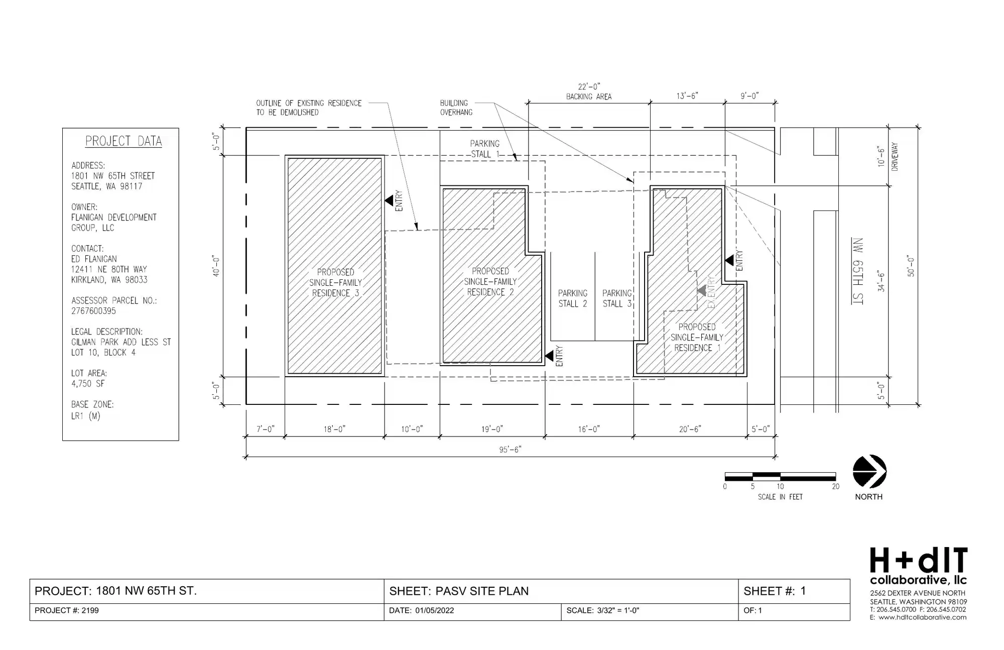 Site plan for 1801 C NW 65th St