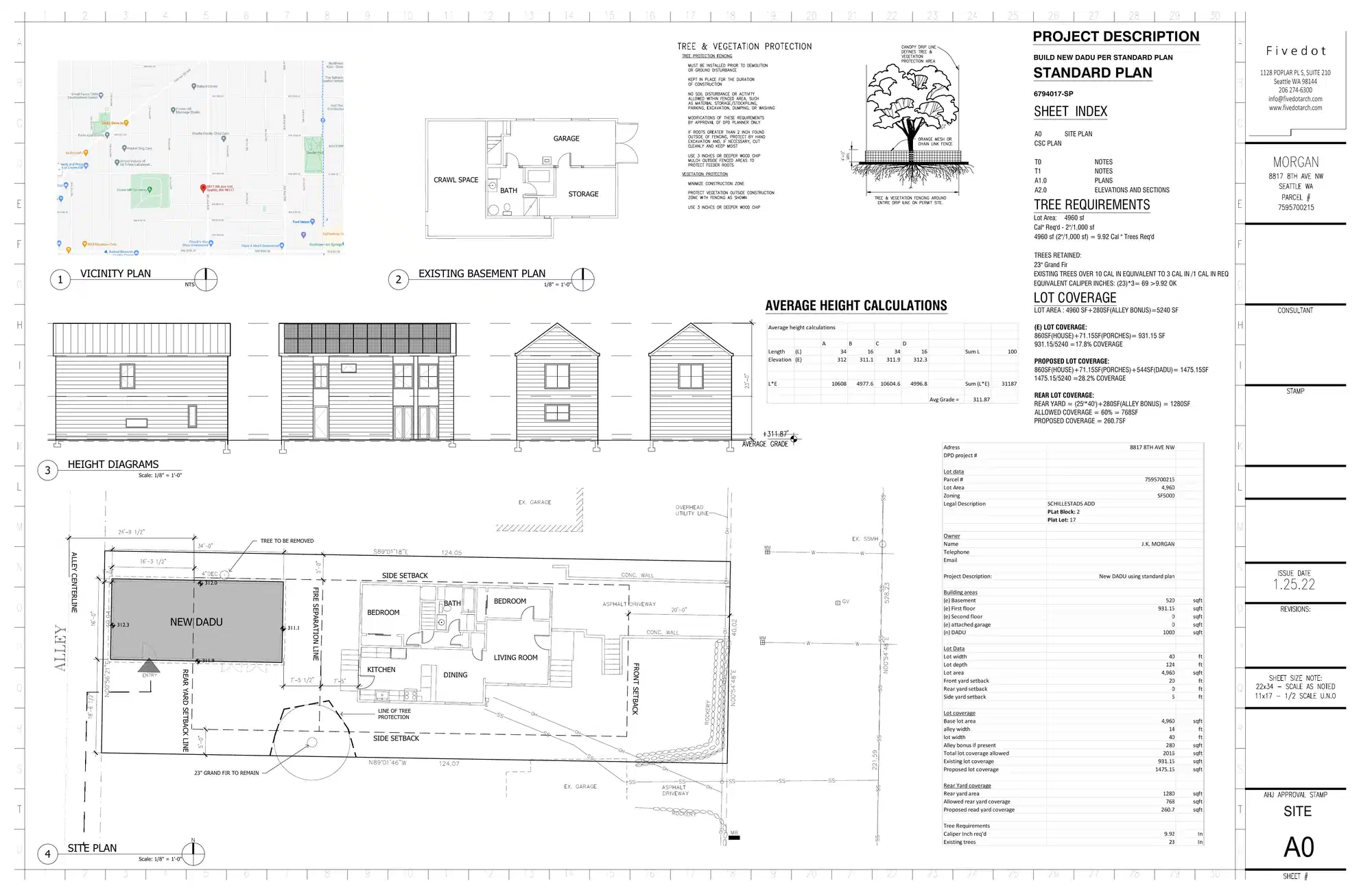Site plan for 8815 8th Ave NW