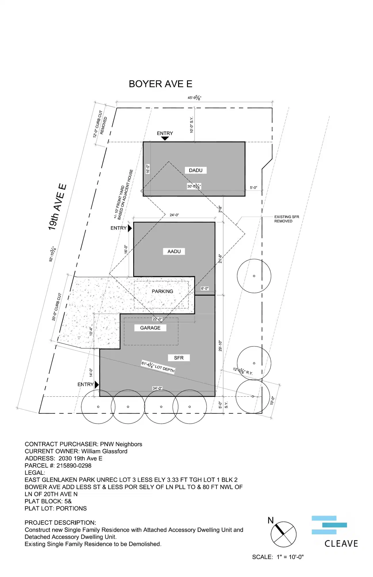 Site plan for 2055 Boyer Ave E
