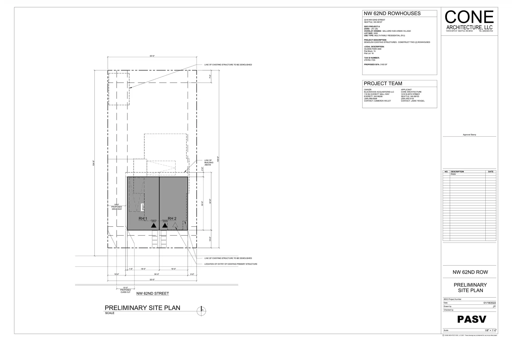 Site plan for 2218 NW 62nd St
