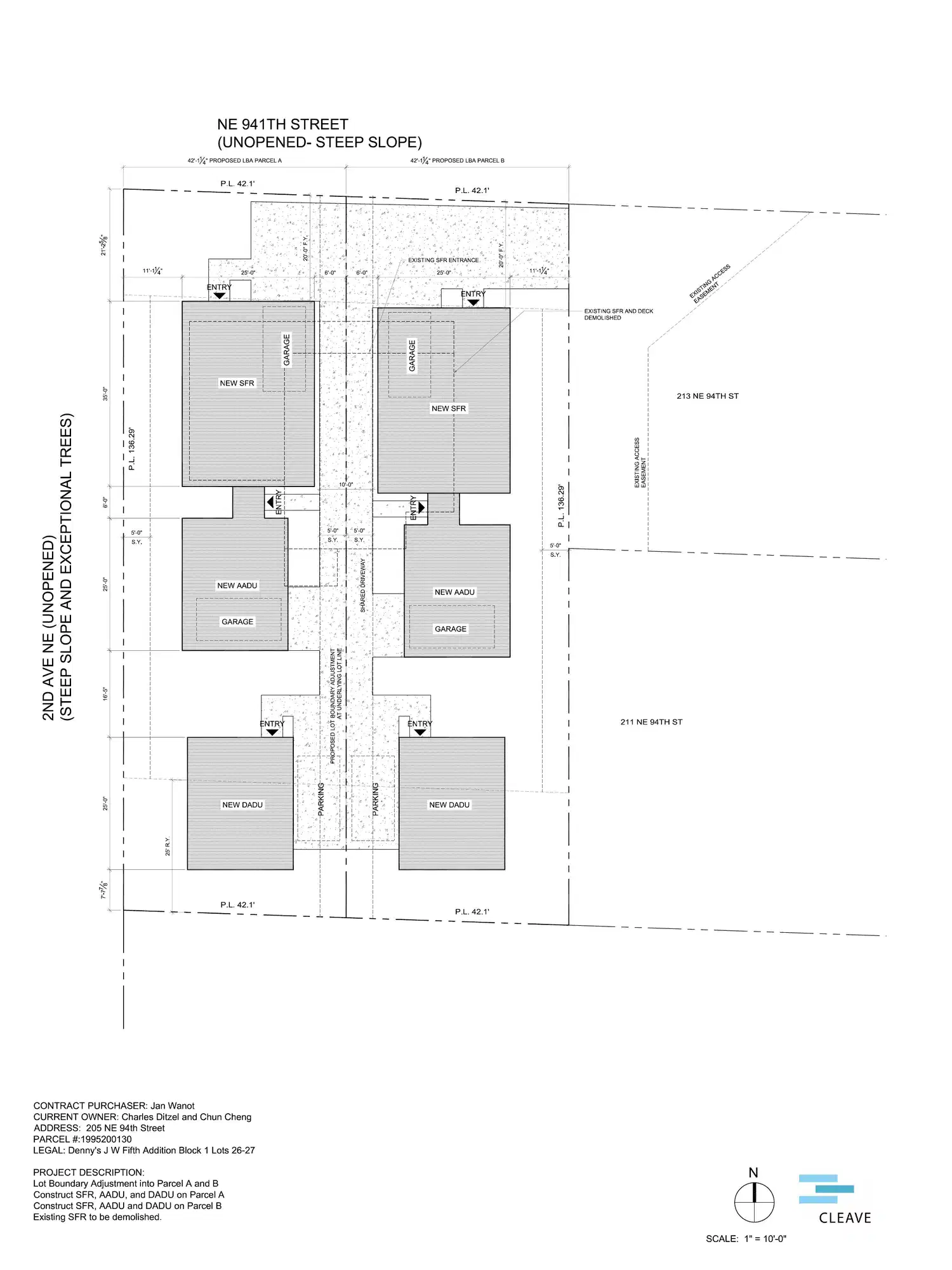 Site plan for 203 NE 94th St