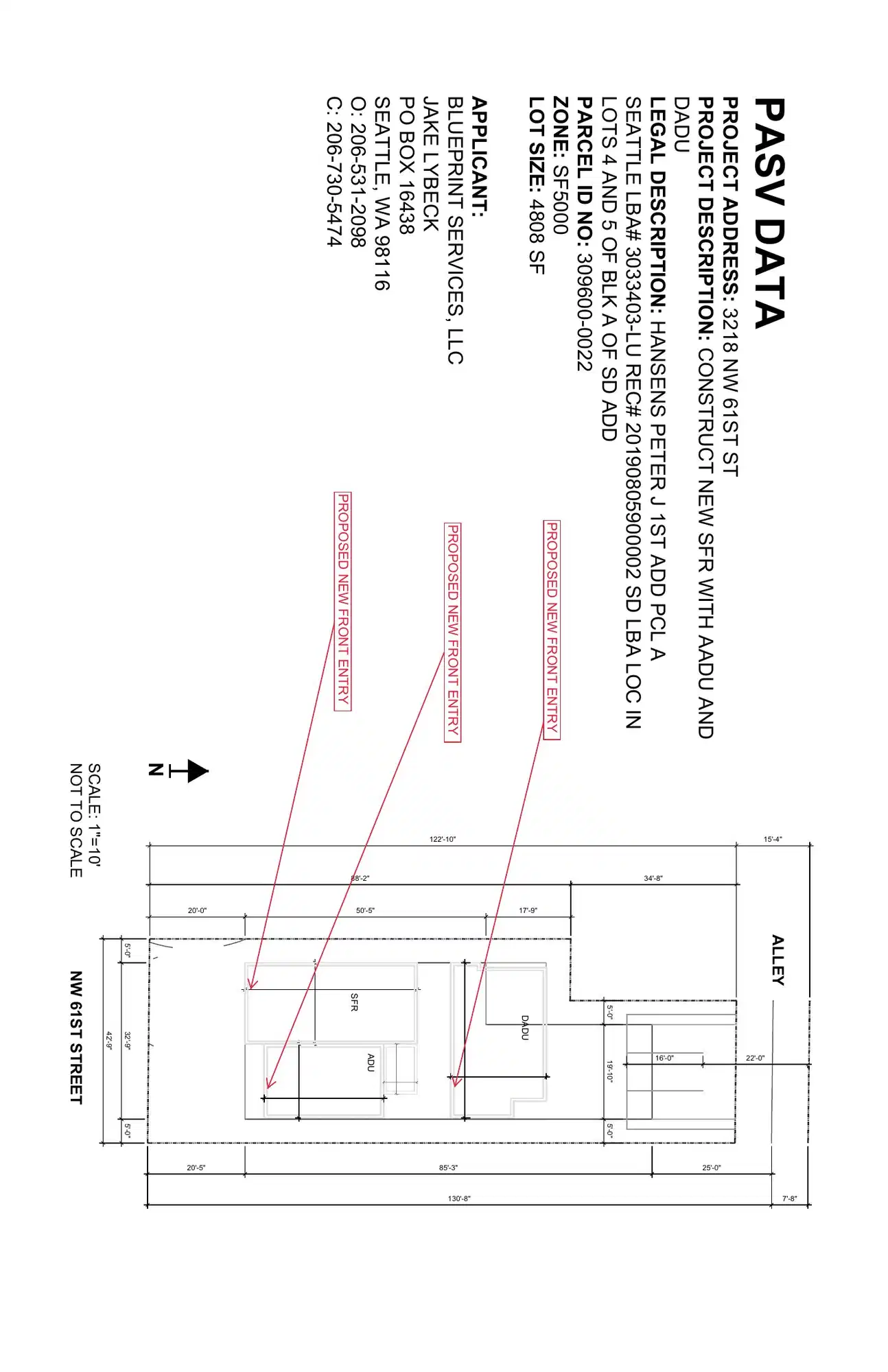 Site plan for 3218 NW 61st St