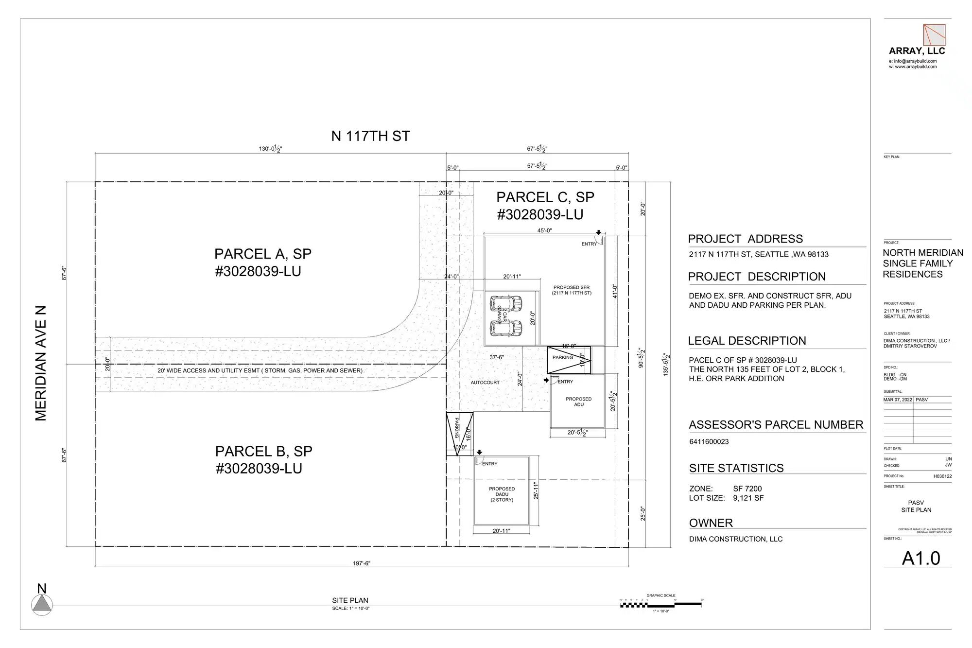 Site plan for 2117 N 117th St