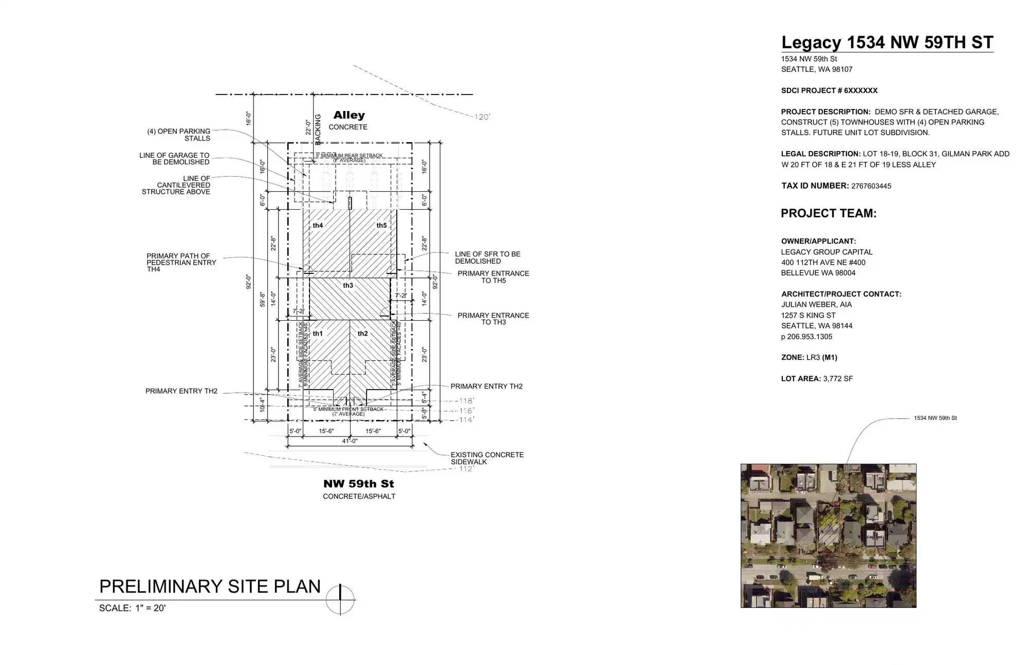 Site plan for 1534 NW 59th St