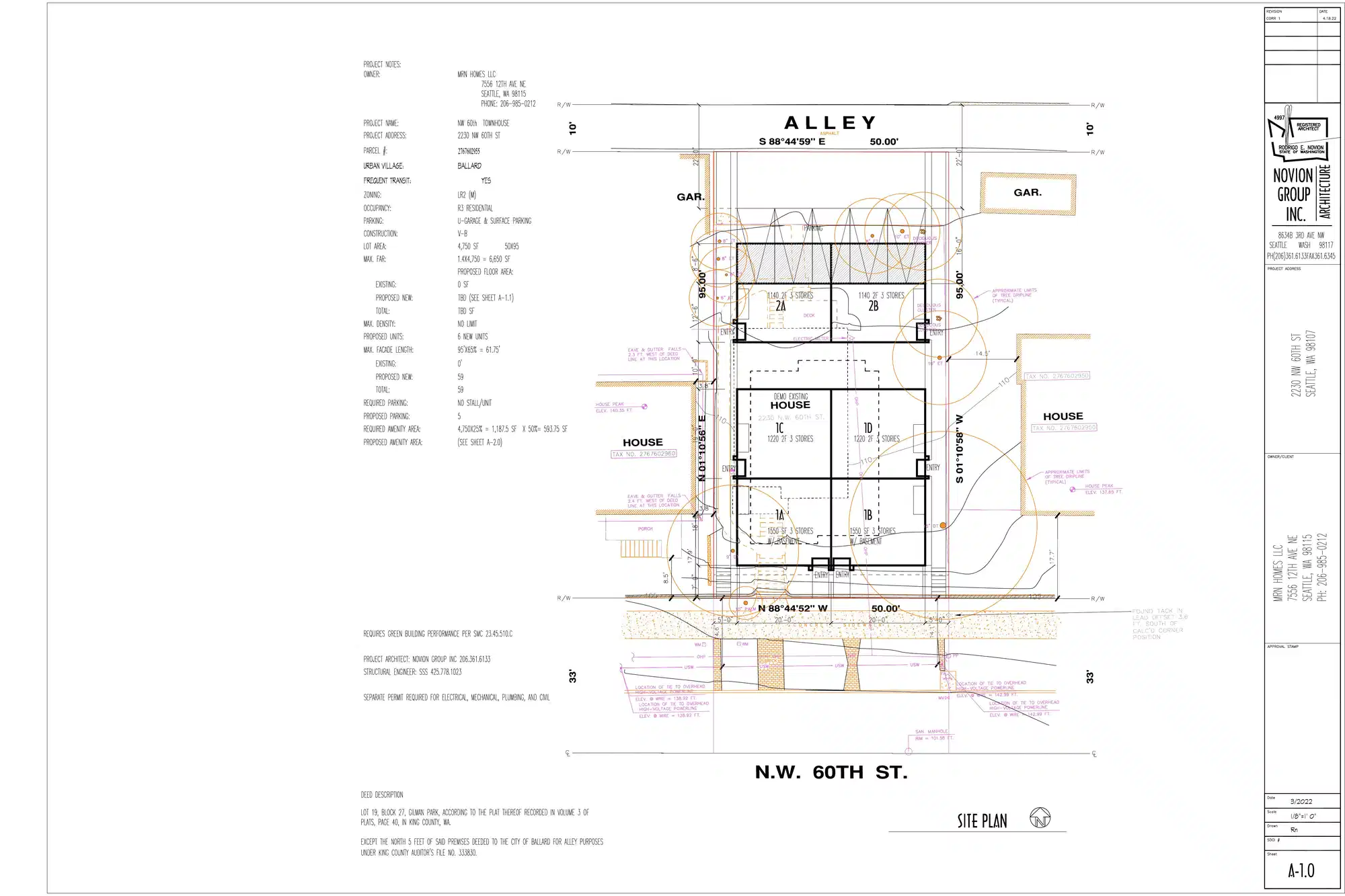 Site plan for 2230 NW 60th St
