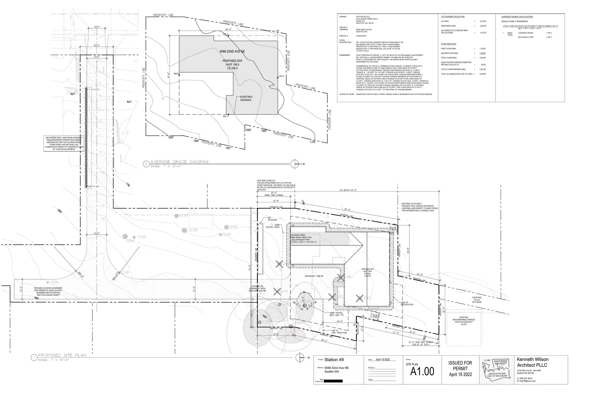 Site plan for 6066 52nd Ave NE