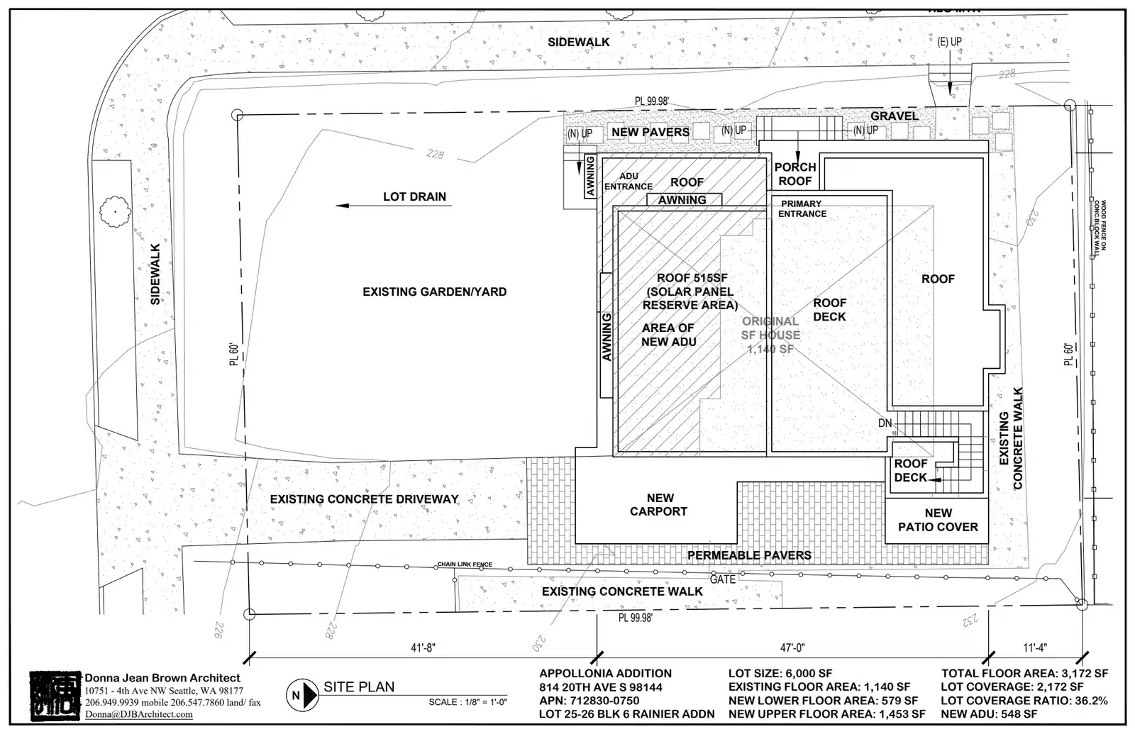 Site plan for 814 20th Ave S